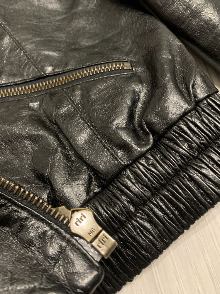 Prada Prada Vintage Leather Jacket art. 148271 Size S / US 4 / IT 40 - 4 Thumbnail