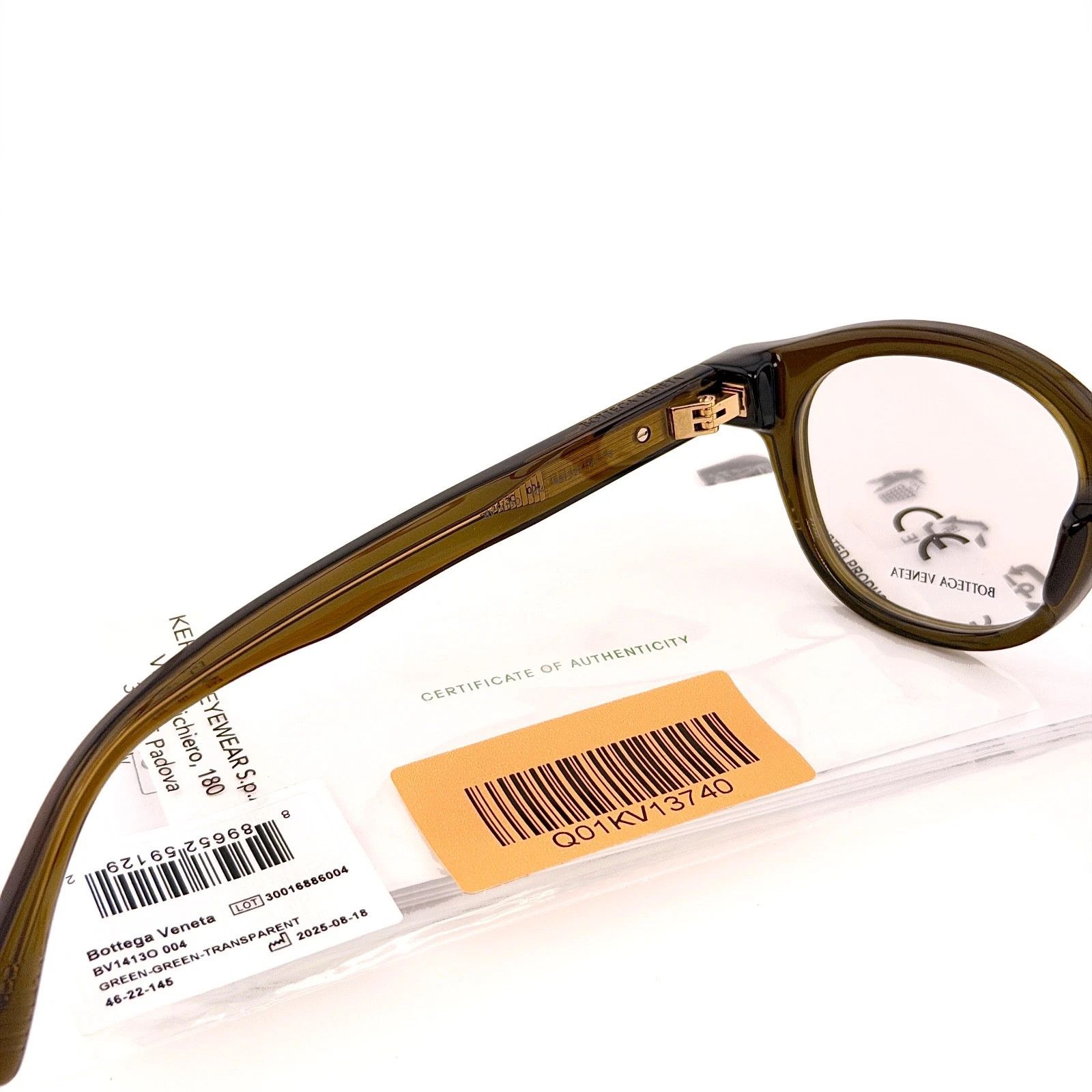 Bottega Veneta BOTTEGA VENETA MITRE 1413 BV1413O Optical Eyeglasses 004 Size ONE SIZE - 2 Thumbnail