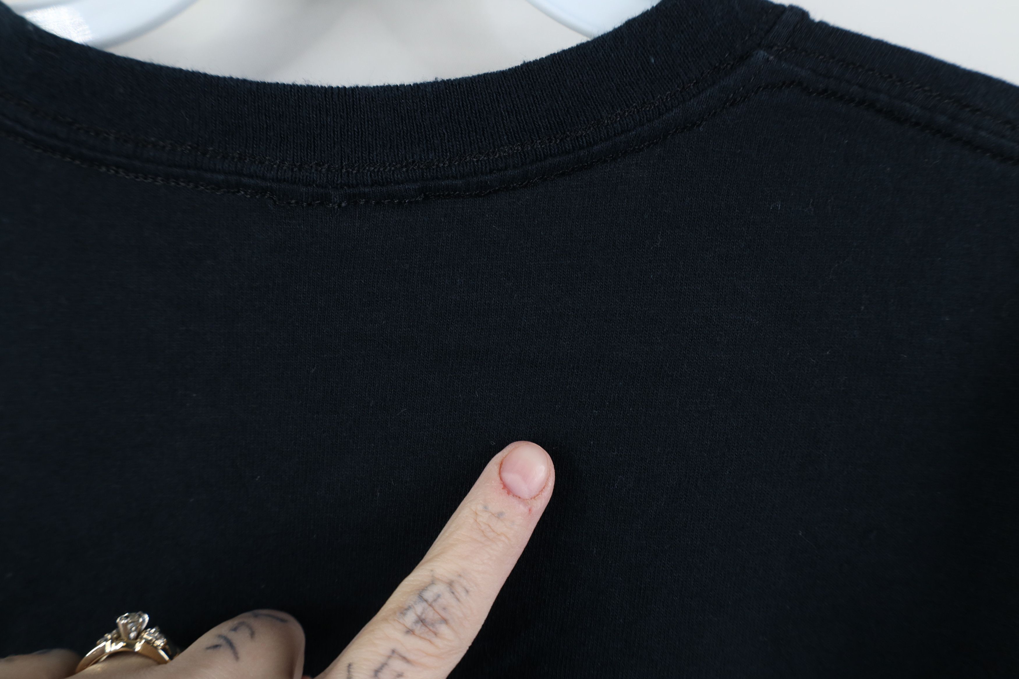 Vintage Vintage 90s Y2K Streetwear Short Sleeve T-Shirt Black Cotton Size US L / EU 52-54 / 3 - 9 Thumbnail