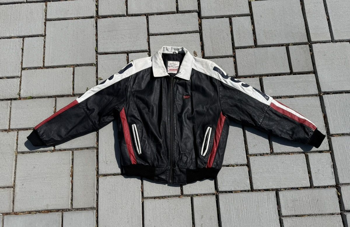 Michael Hoban USA Leather Jacket Size US L / EU 52-54 / 3 - 4 Thumbnail