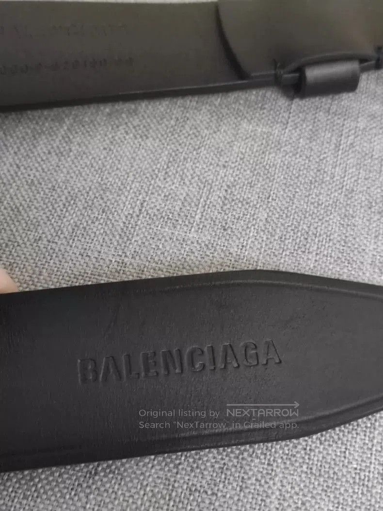 Balenciaga Balenciaga Black BB Leather Belt. Size ONE SIZE - 7 Thumbnail