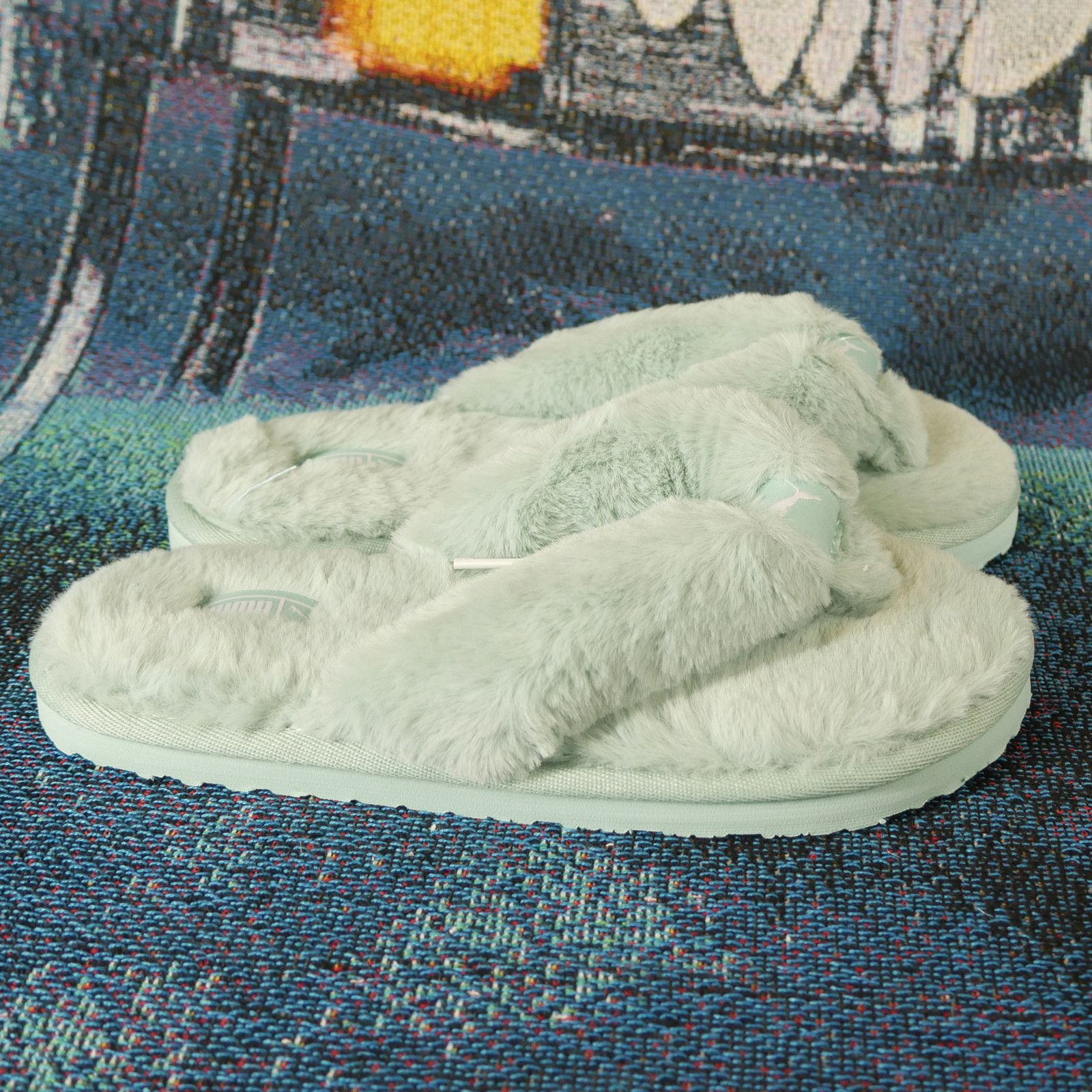 Puma Puma Fluff Faux Fur Flip Flops Size US 6 / IT 36 - 1 Thumbnail