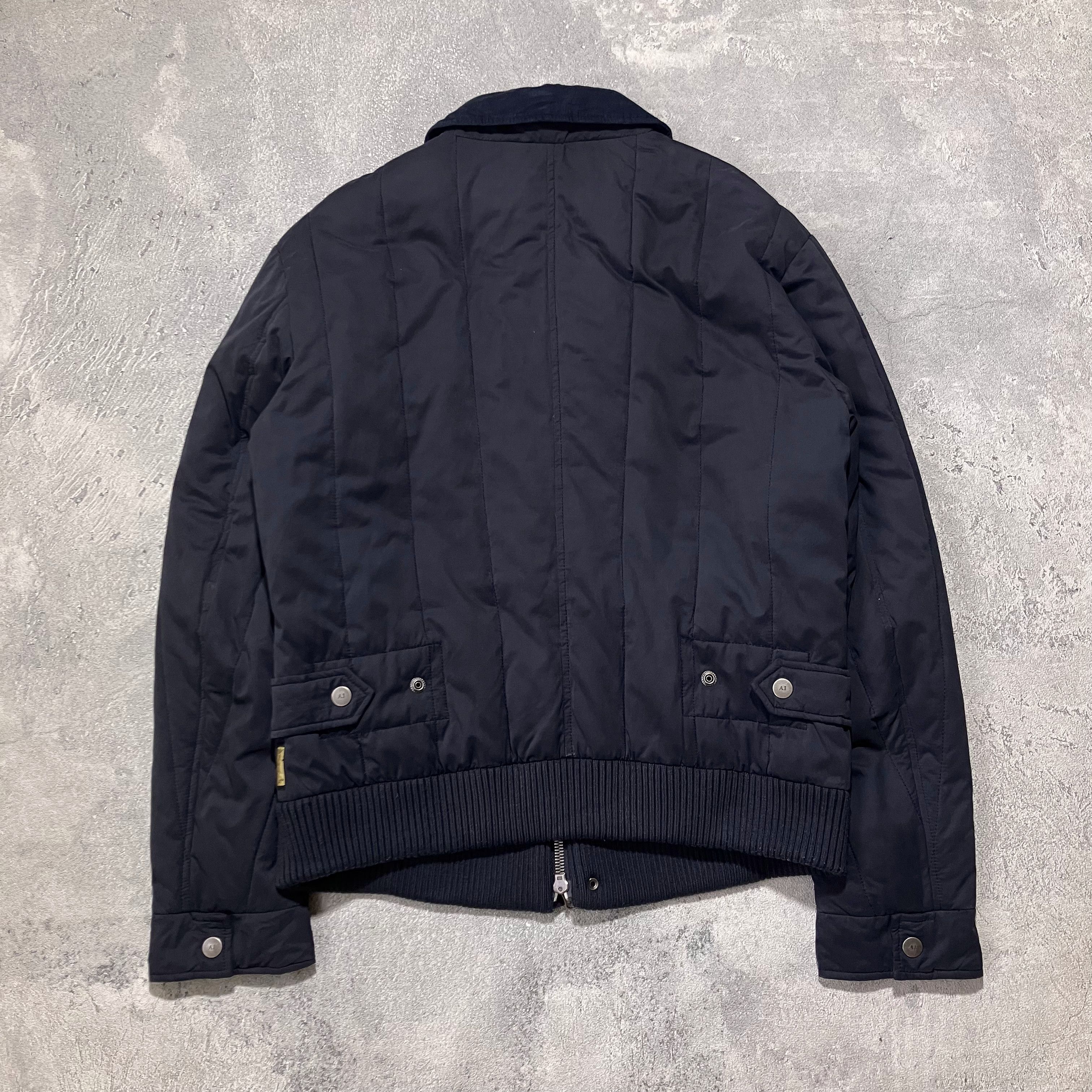 Giorgio Armani Armani Jeans vintage corduroy collar navy blousons Size US L / EU 52-54 / 3 - 2 Thumbnail