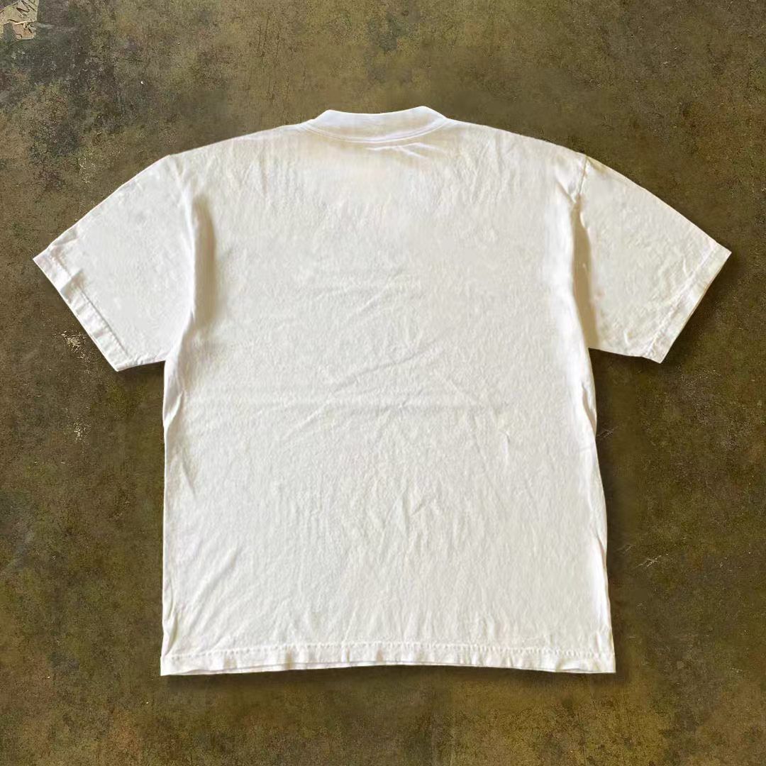 Vintage White Washed Vintage Cartoon Print T-Shirt Size US M / EU 48-50 / 2 - 2 Thumbnail