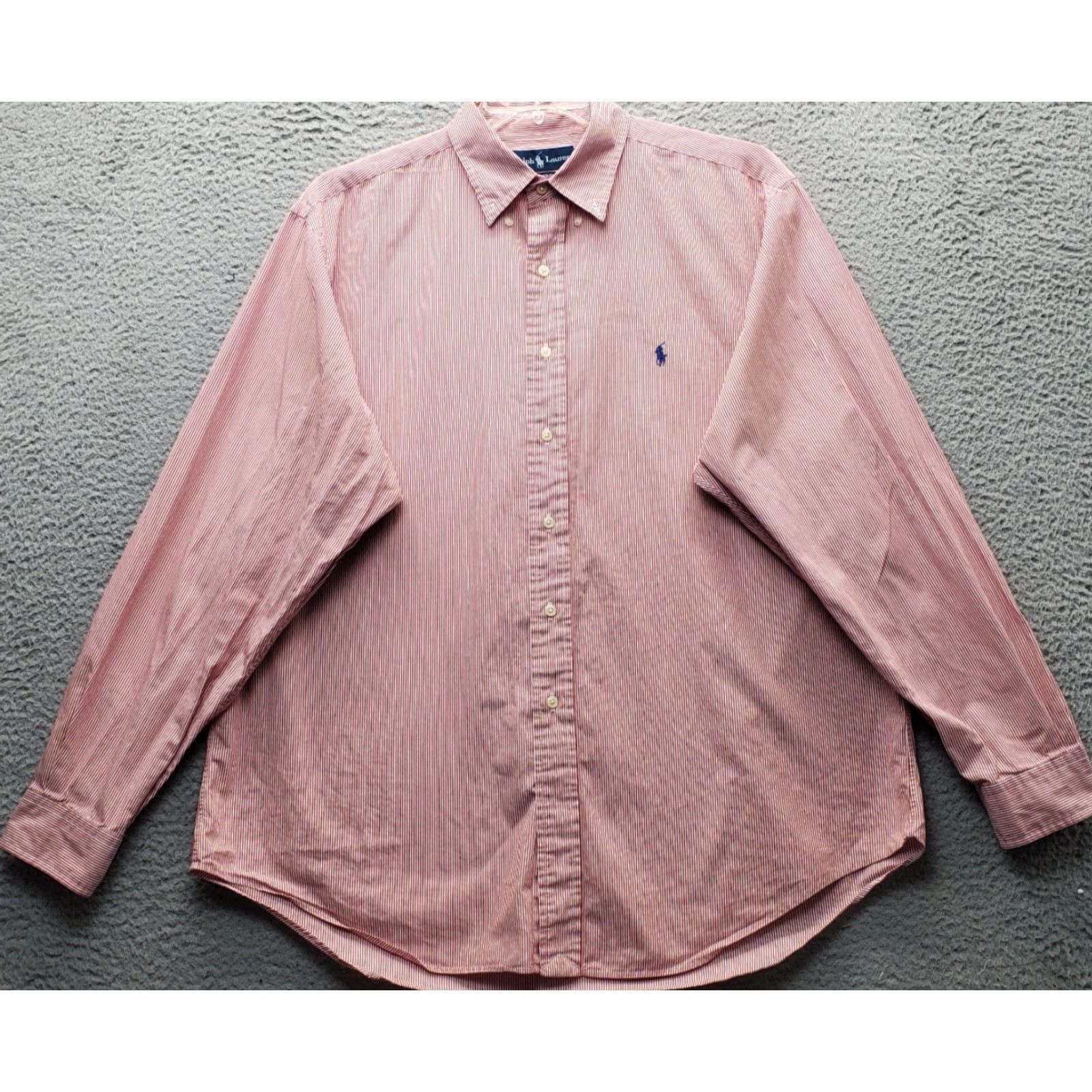 Ralph Lauren Ralph Lauren Mens Dress Shirt 17 Multicolor Striped Long Sleeve Button-Down Shirt Size 46R - 2 Thumbnail