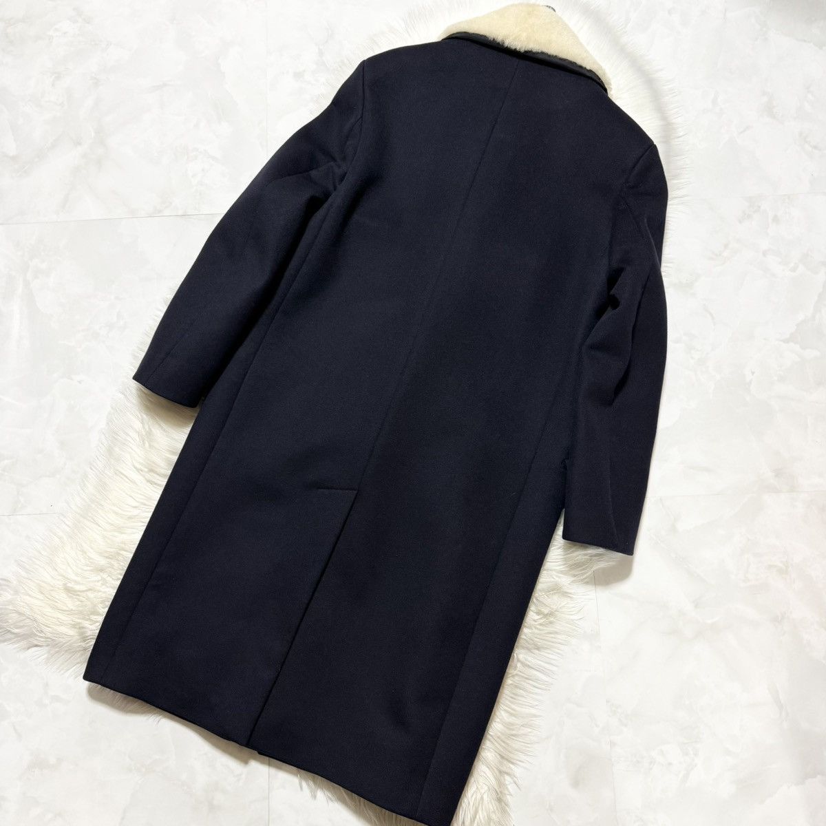 Loewe Authentic, Runway Loewe Leather Patch Fur-Trimmed Coat Size US S / EU 44-46 / 1 - 9 Thumbnail