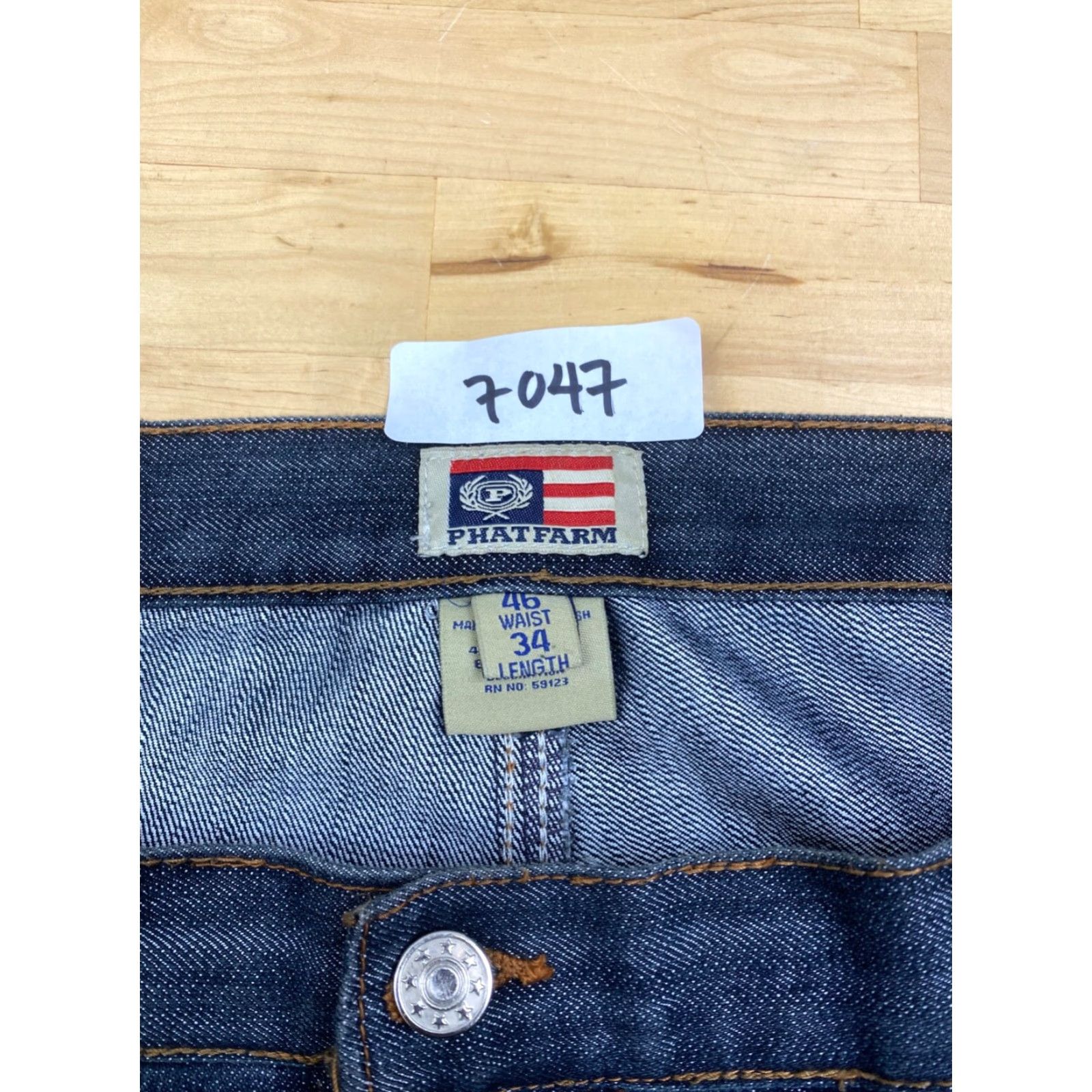 Phat Farm Phat Farm Jeans Mens 46x32 Denim Blue Baggy Loose Straight 90s Casual Mens Size US 30 / EU 46 - 6 Thumbnail