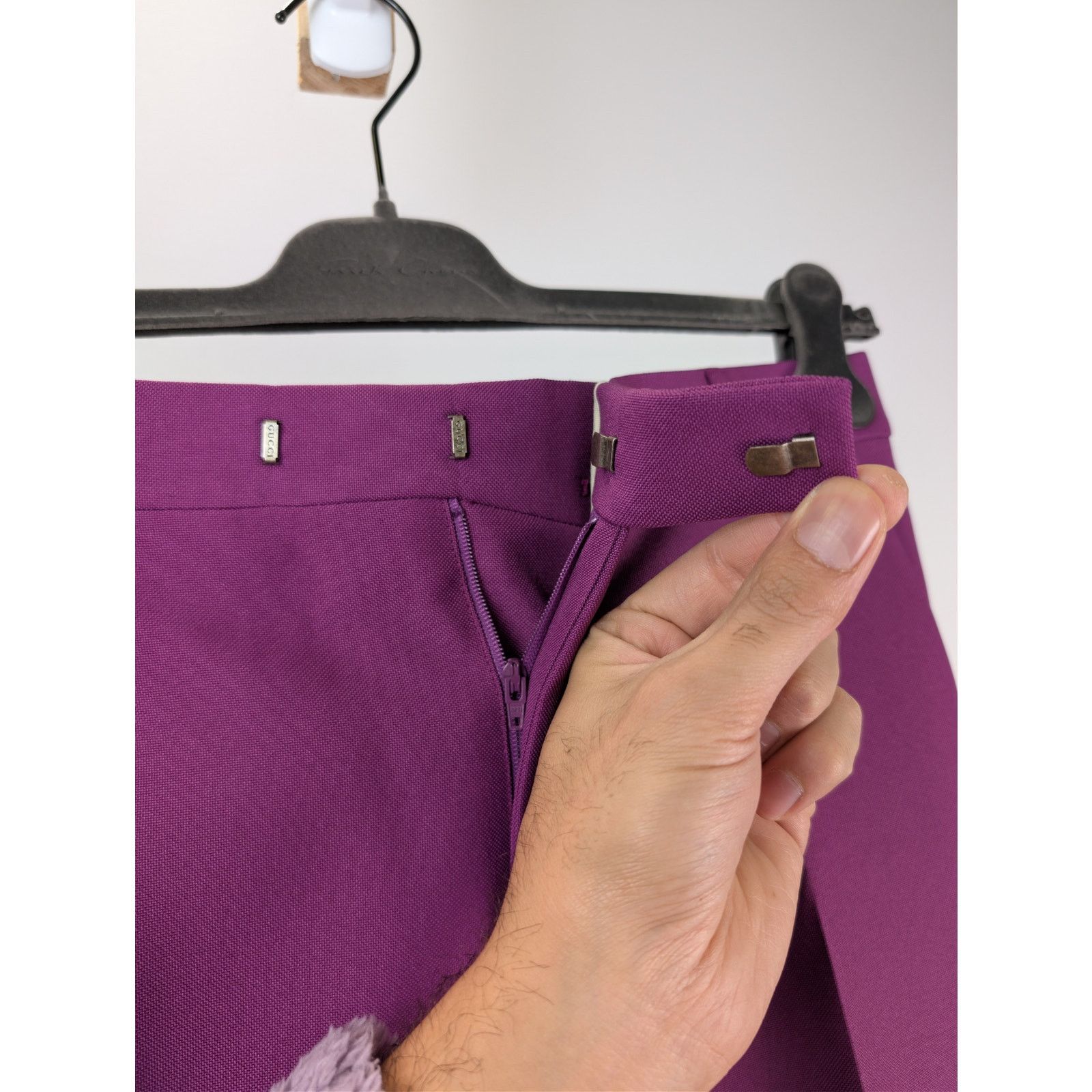 Gucci o1rshd1 Formal Pants in Bright Purple Size US 32 / EU 48 - 7 Thumbnail