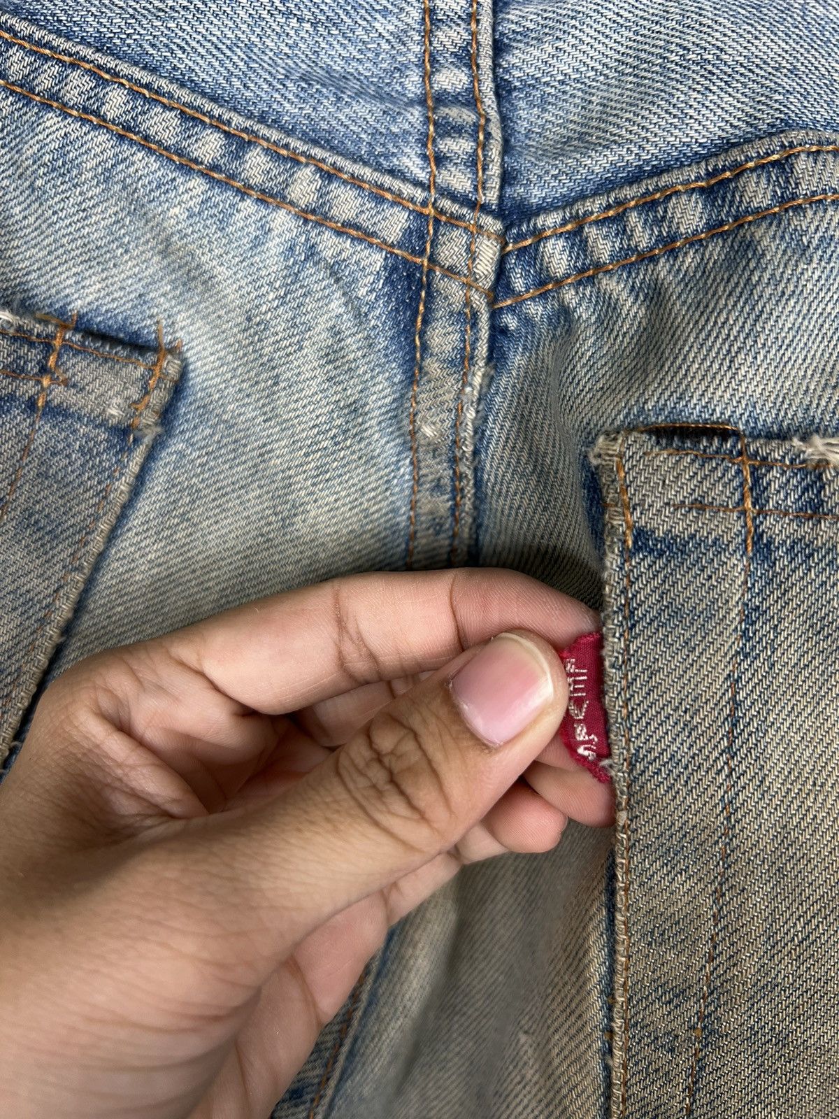 Levi's × Levi's Vintage Clothing 🔥 VINTAGE LEVIS BIG E REDLINE DISTRESSED DENIM Size US 32 / EU 48 - 13 Thumbnail