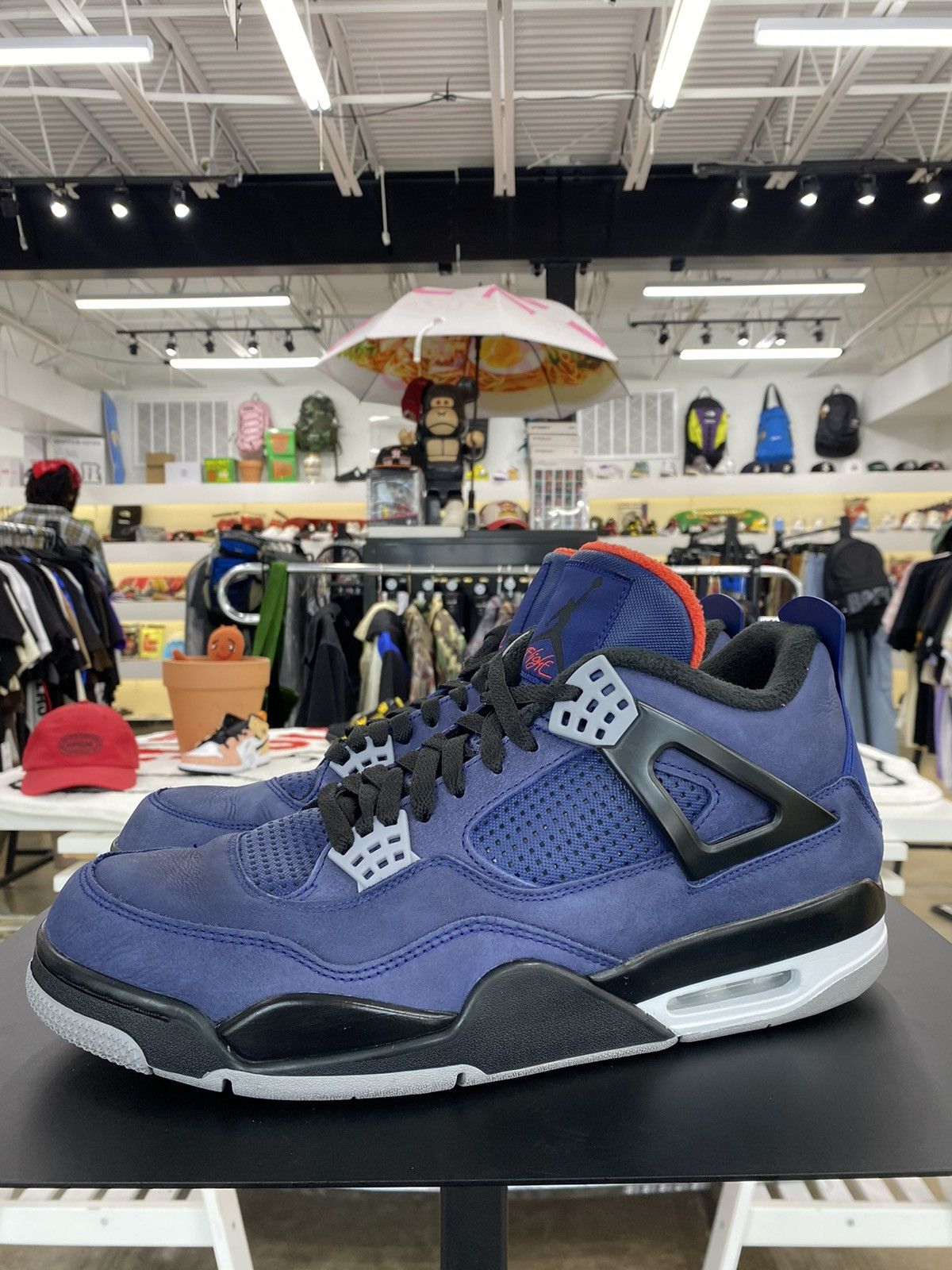 image of Air Jordan 4 Winterized Sz. 12 Shoes in Blue, Men's