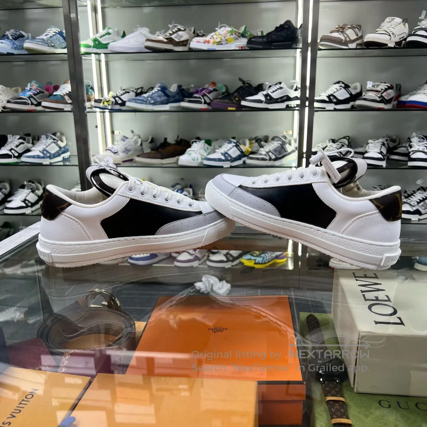 Louis Vuitton Louis Vuitton Charlie Black and White Stitch Plate Shoes Size US 5.5 / IT 35.5 - 4 Thumbnail