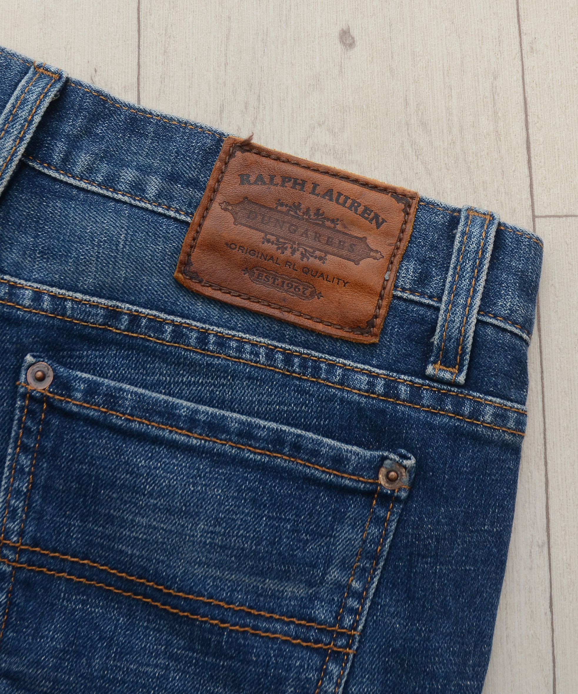 Polo Ralph Lauren × Vintage Vintage Flared Polo Ralph Lauren Dungarees Denim Pants Y2K Size 28" / US 6 / IT 42 - 10 Thumbnail