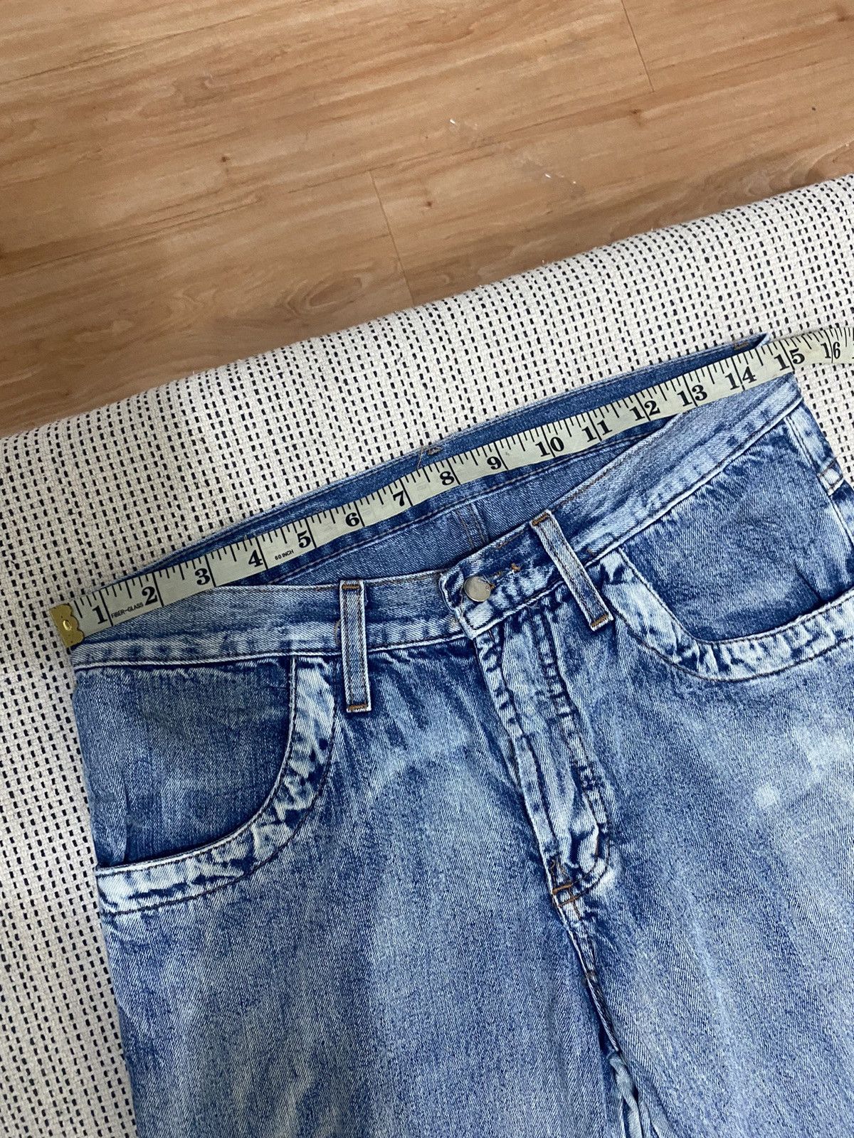 Japanese Brand × Vintage Mens Wide Leg Cargo Jean Stylish Baggy Pants for High Street Size US 30 / EU 46 - 10 Thumbnail