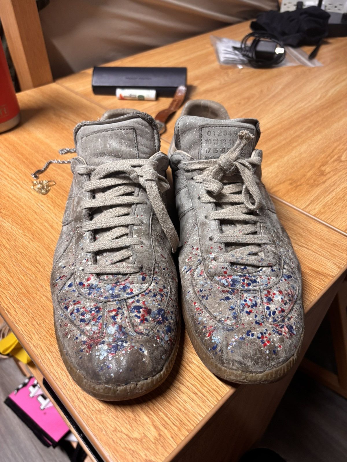 A/W 2015 Grey Paint Splatter Maison Margiela GAT