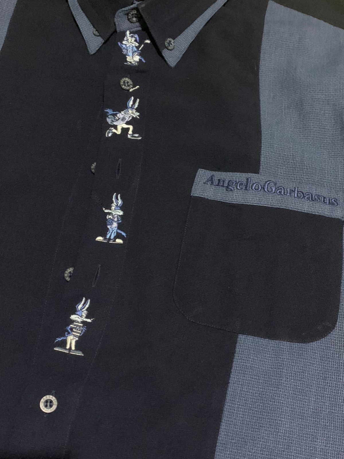 Vintage 2000s Angelo Garbasus Two Tone Shirt Size US XL / EU 56 / 4 - 3 Thumbnail
