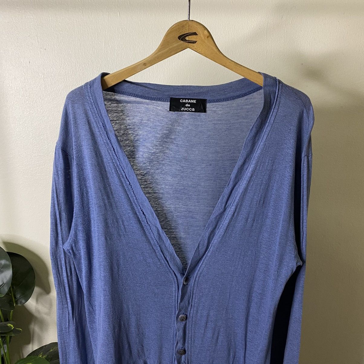 CABANE de ZUCCa Cabane De Zucca Blue Cardigan Size L / US 10 / IT 46 - 2 Thumbnail