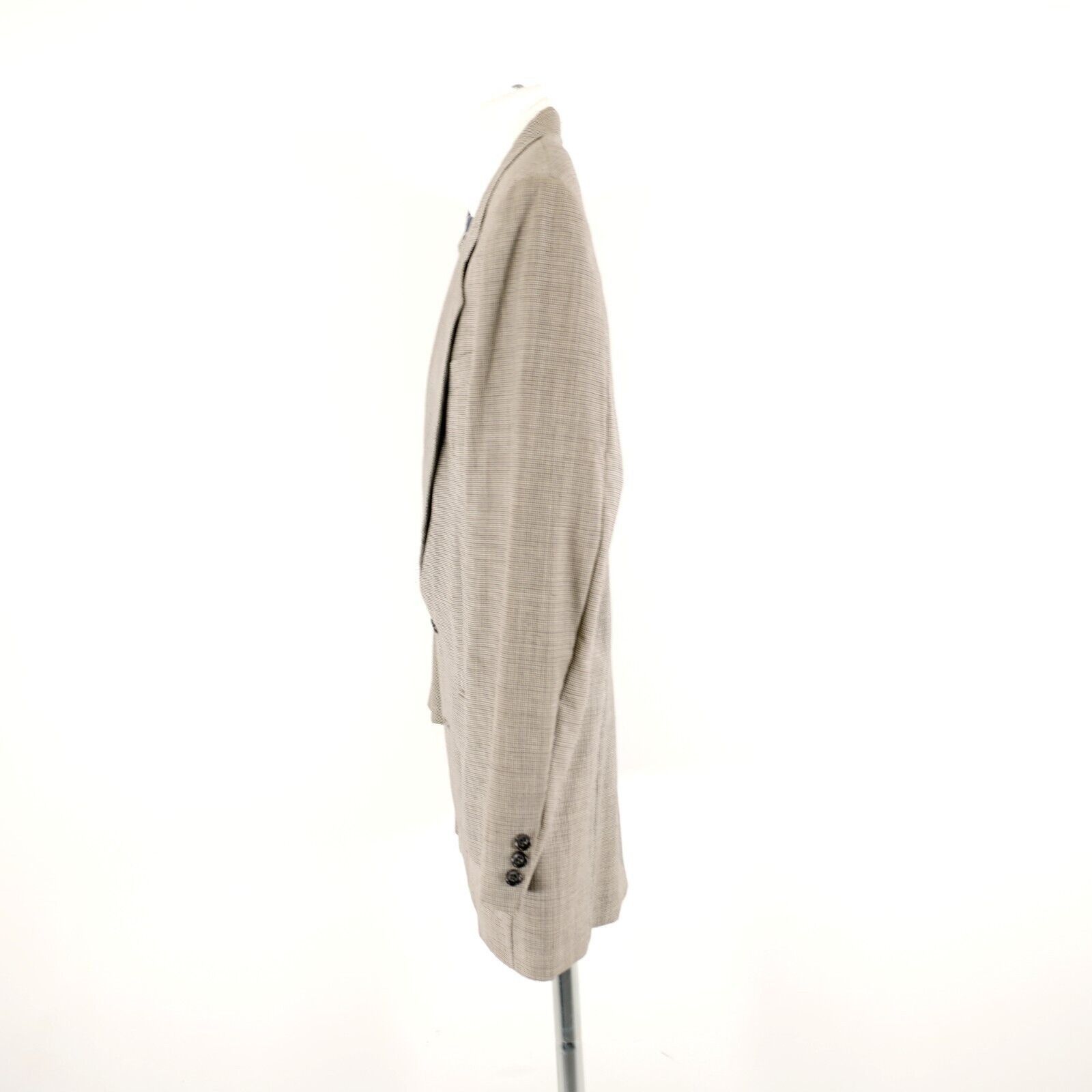Oscar De La Renta Oscar De La Renta Travelers Worsted Wool 42R Cream Gray Star Size 42R - 5 Thumbnail