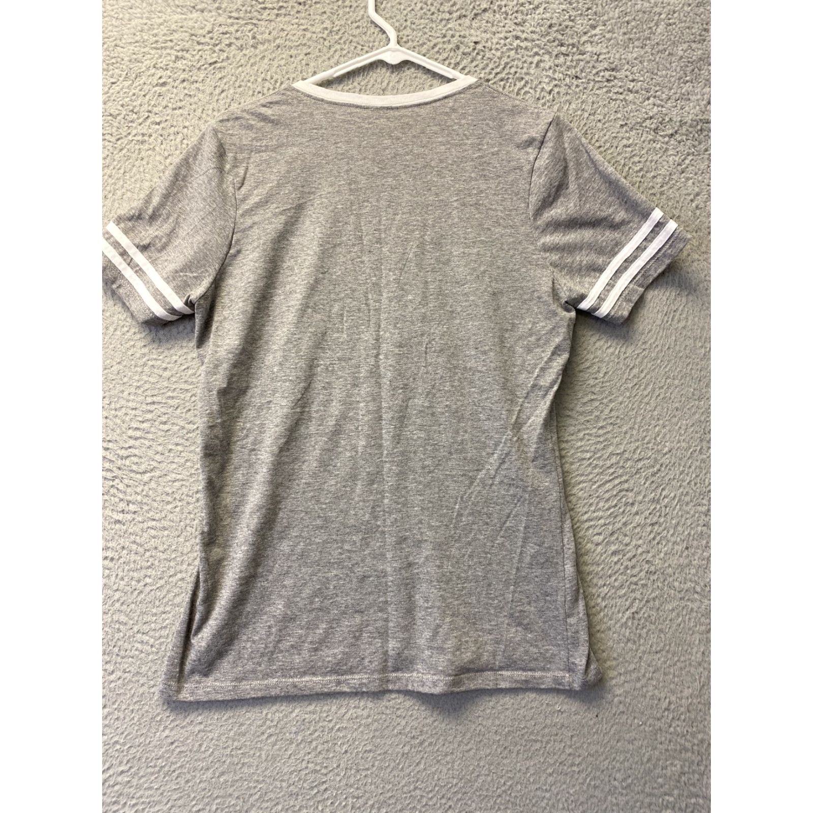 Jerzees Jerzees NFL LSU Tigers Women's T-Shirt M Gray Short Sleeve V-Neck Casual Graphic 2020s Size M / US 6-8 / IT 42-44 - 8 Thumbnail
