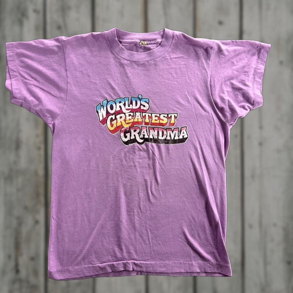 Vintage VINTAGE Worlds Greatest Grandma Shirt Womens Medium Graphic Tee Made USA 90s Size M / US 6-8 / IT 42-44 - 1 Thumbnail