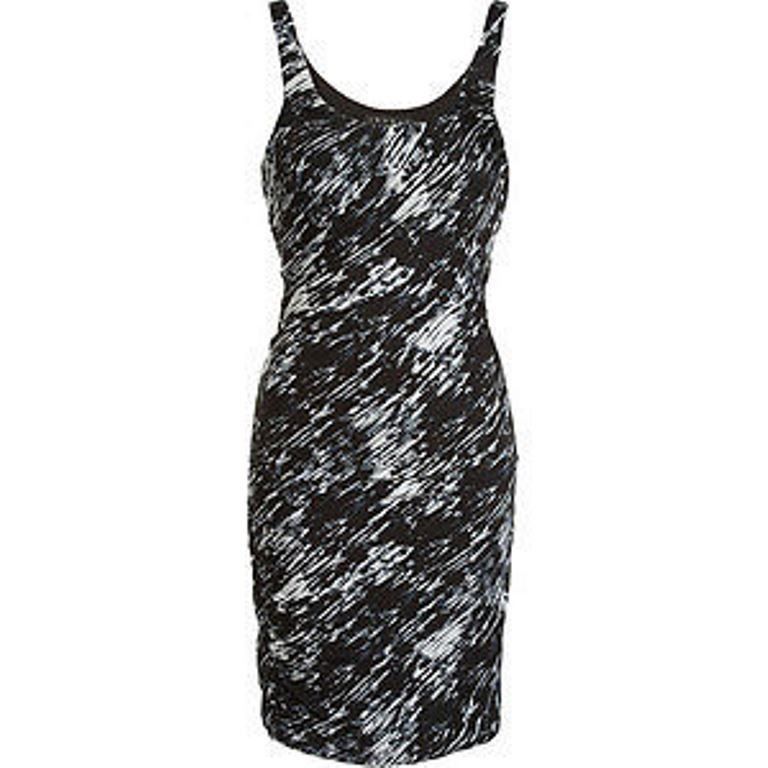 Theory THEORY Storm Cloud DRESS Draped ETTA Draped JERSEY ( L ) Size L / US 10 / IT 46 - 1 Thumbnail