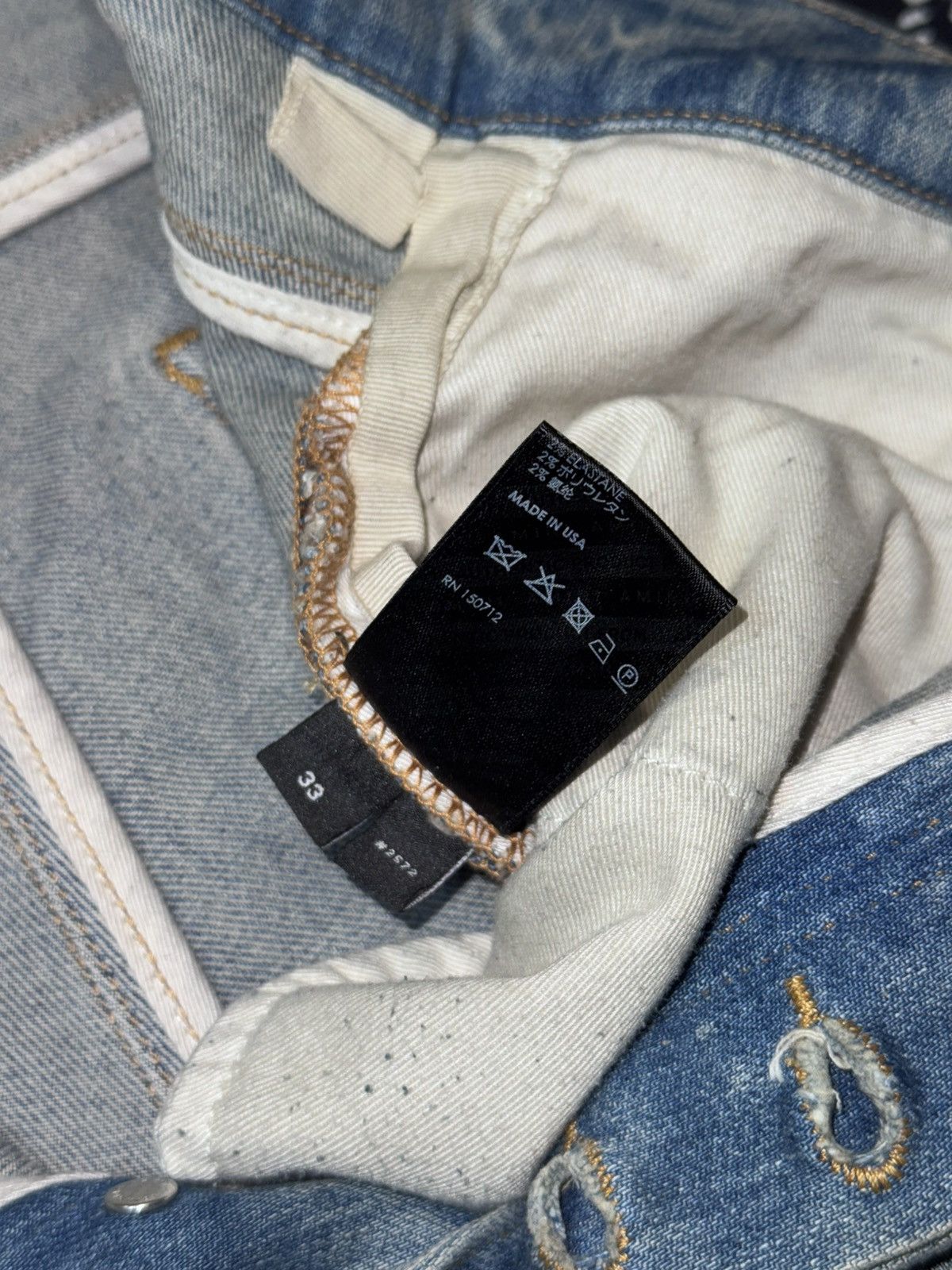Amiri AMIRI MX1 BANDANA PATCH JEANS Size US 33 - 22 Thumbnail