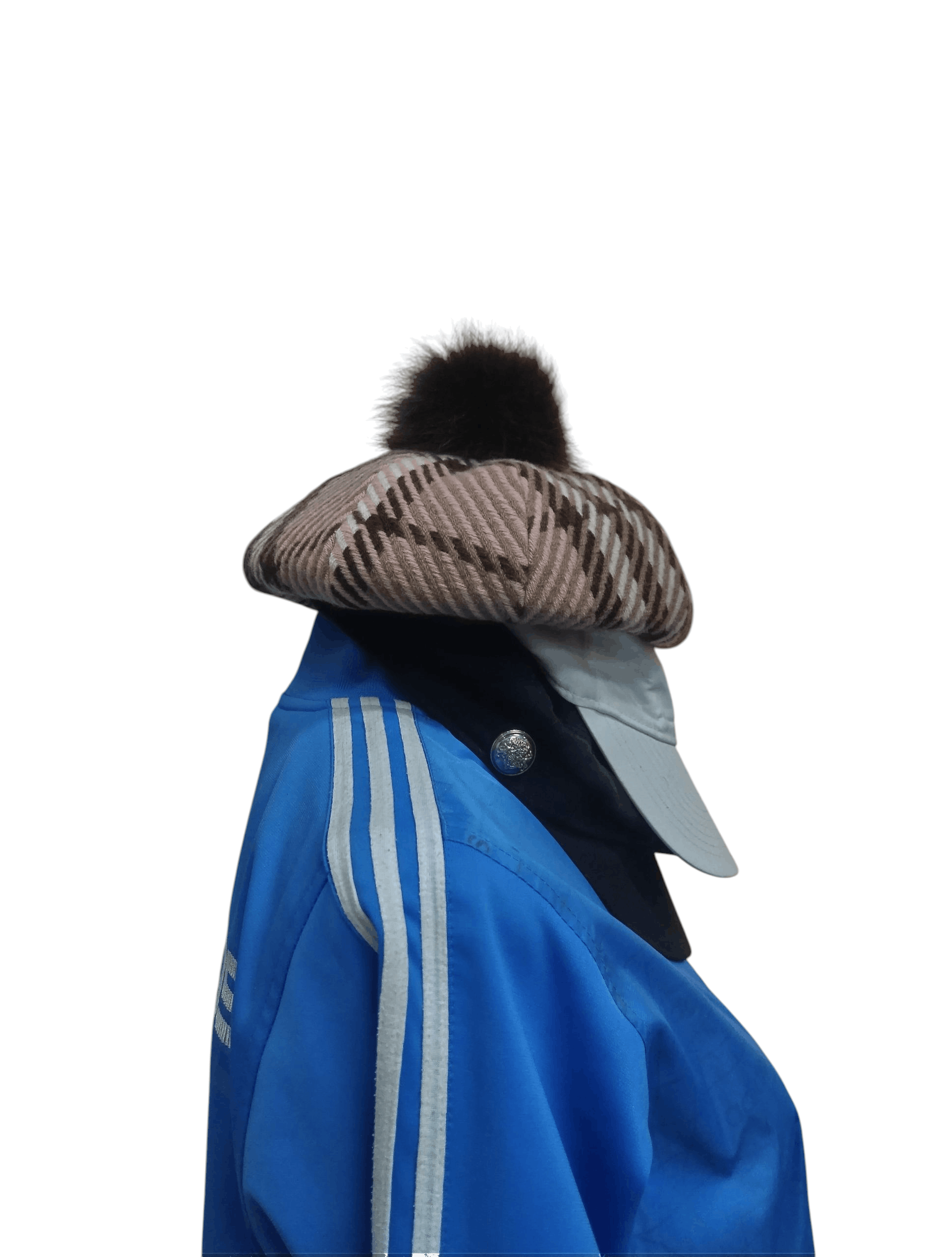 Burberry Burberry Blue Label Checkered Beret Original Collection Size ONE SIZE - 2 Thumbnail