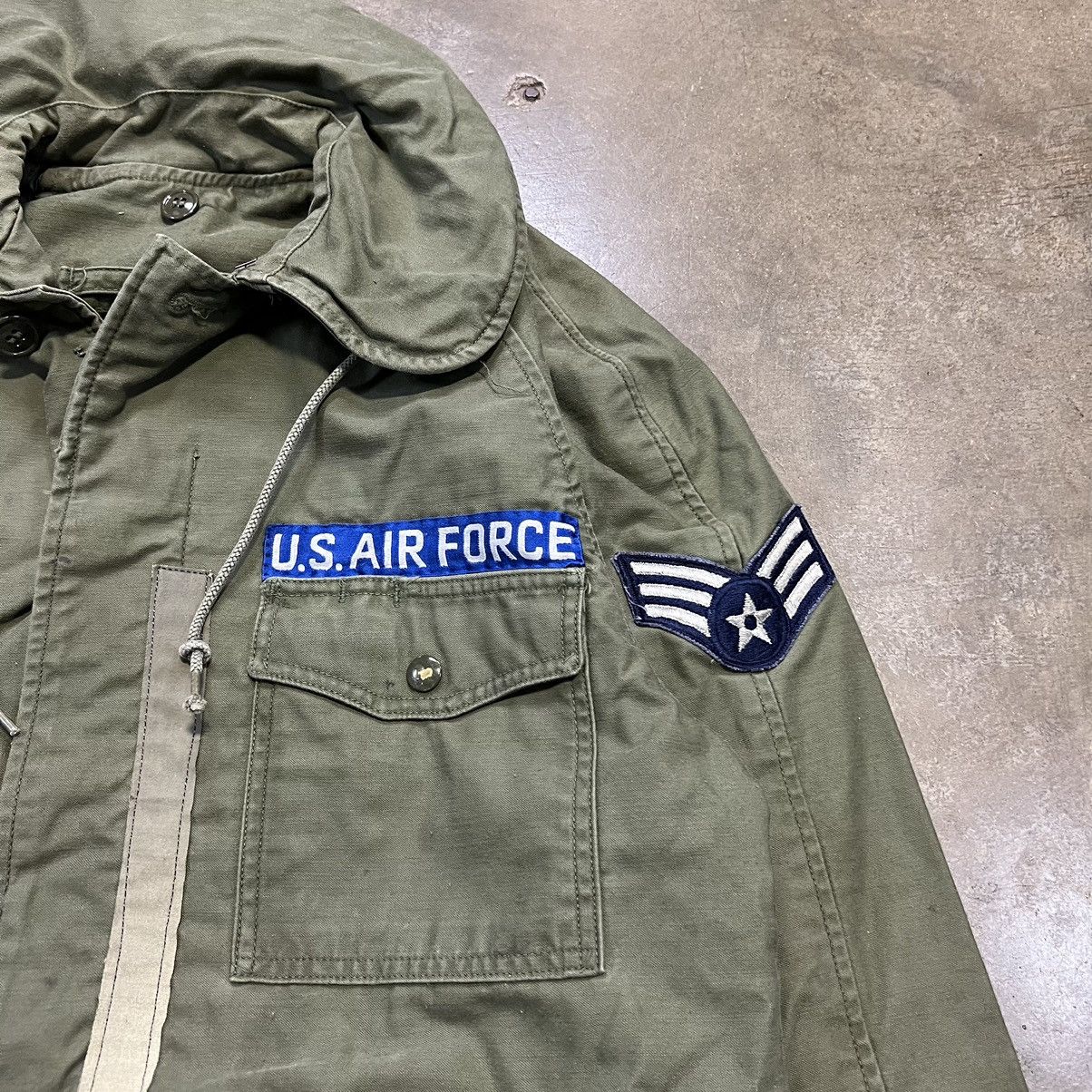 Vintage Vintage 60s Air Force Military Jacket OG 107 M-65 Utility Size US S / EU 44-46 / 1 - 3 Thumbnail