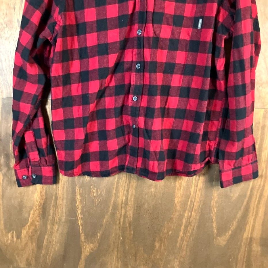 Eddie Bauer Eddie Bauer Womens Shirt Red Black Plaid Button Down Long Sleeve 100% Cotton XL Size US XL / EU 56 / 4 - 3 Thumbnail