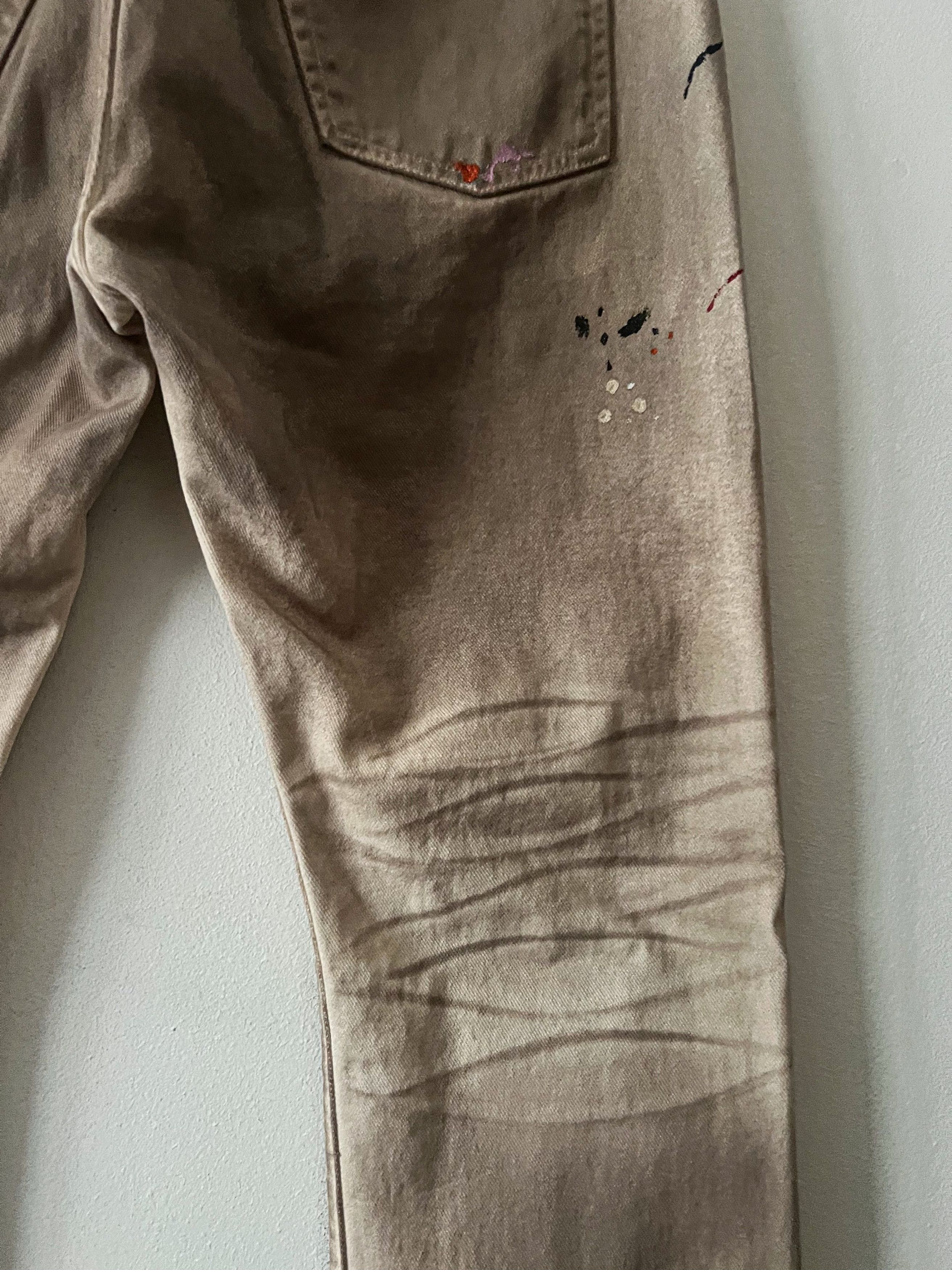 Gallery Dept. Hollywood BLV 5001 Paint-Splattered Distressed Jeans Size US 32 / EU 48 - 10 Thumbnail