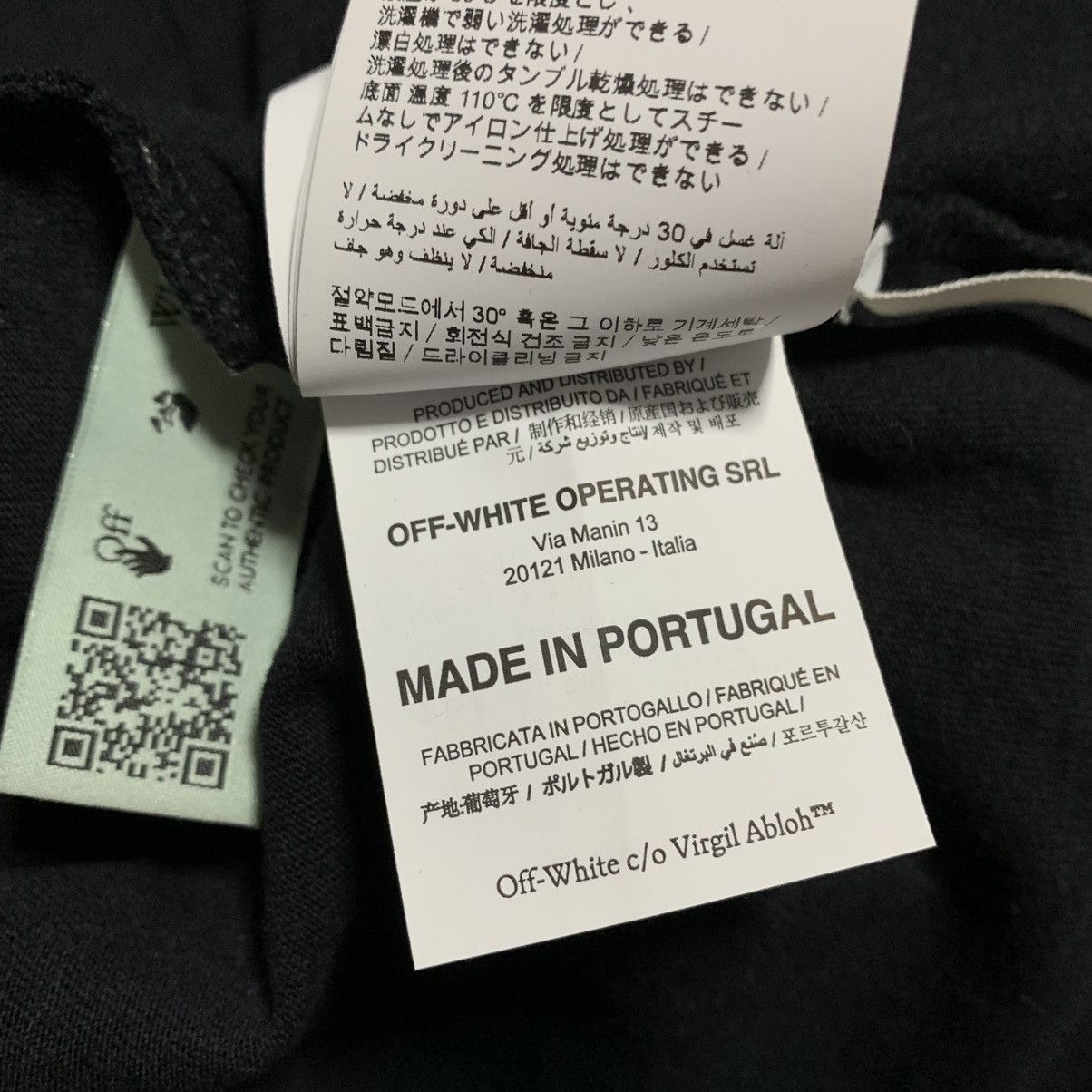 Off-White Off White Medium Worker Arrows Black Tee Virgil Abloh Size US M / EU 48-50 / 2 - 8 Thumbnail