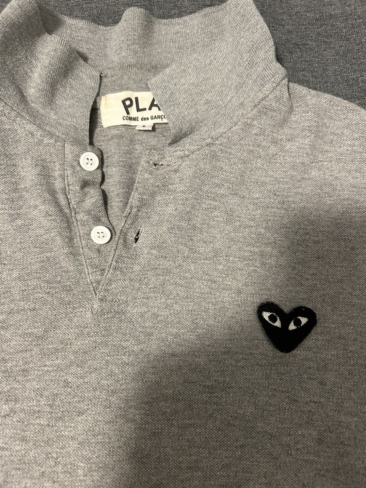 Comme des Garcons Comme Des Garçon Polo Shirt Grey Size US L / EU 52-54 / 3 - 2 Thumbnail