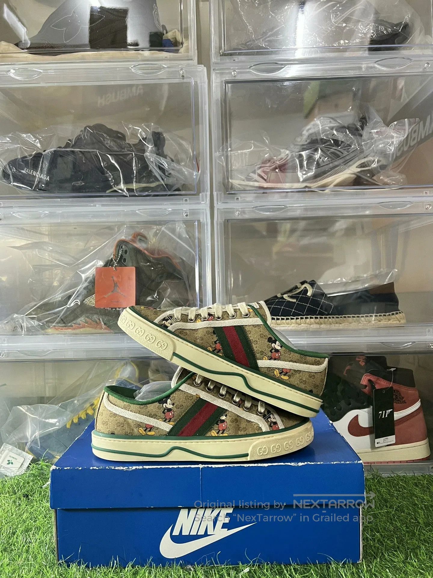 Gucci disney x gucci tennis 1977 canvas shoes. Size US 6.5 / EU 39-40 - 3 Thumbnail