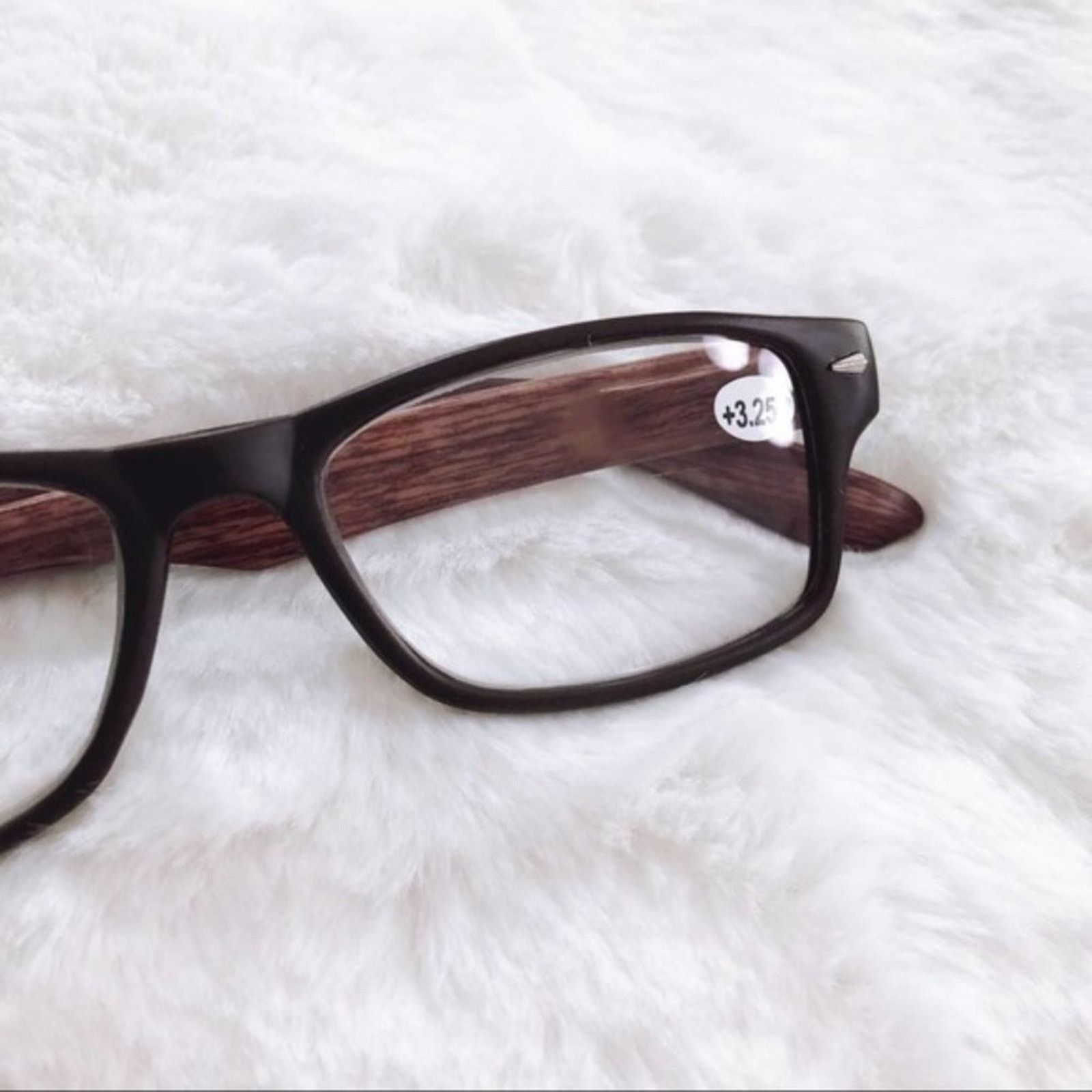 Other Hugo Light Wood Black Reading Glasses Size ONE SIZE - 4 Thumbnail