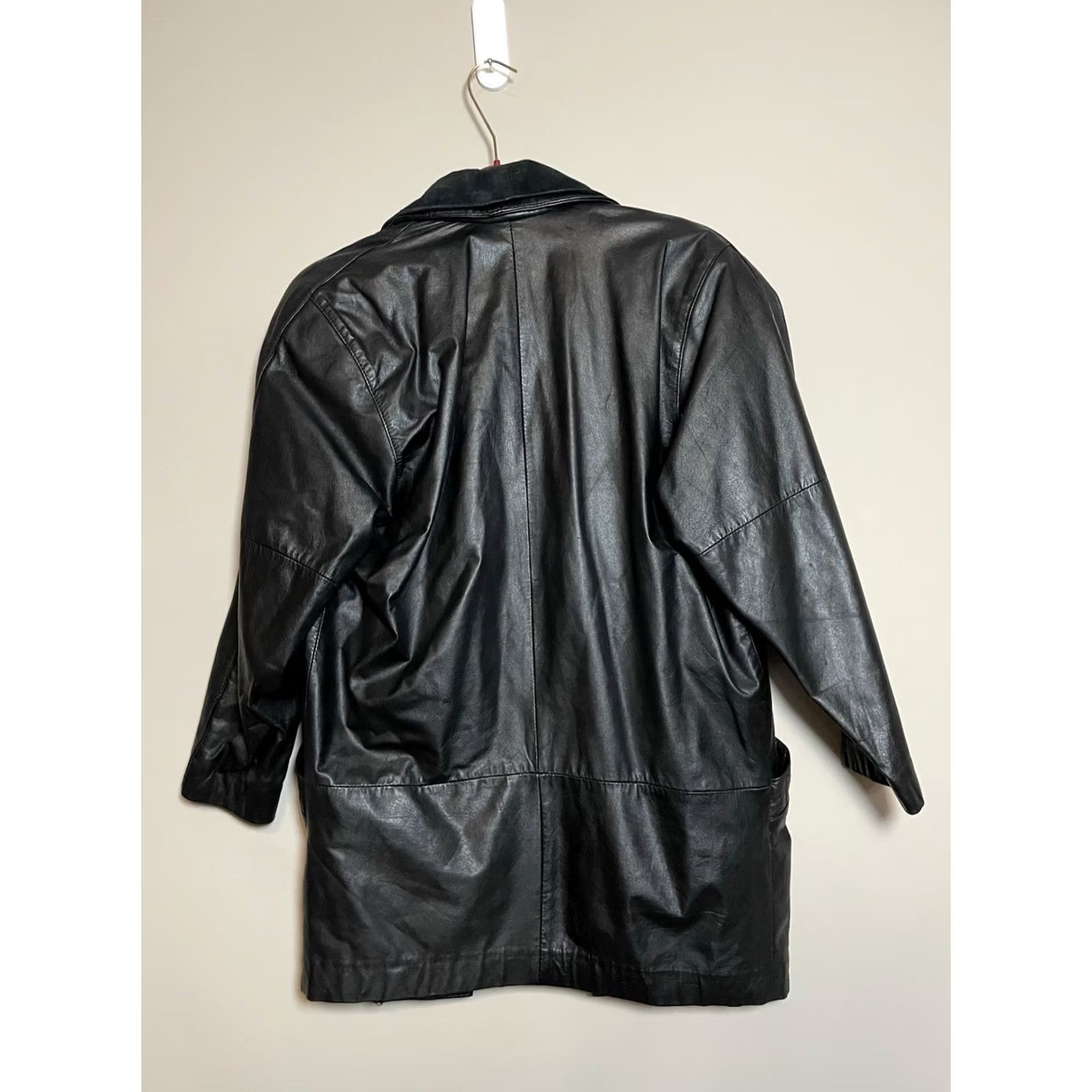 Vintage VINTAGE Niki Blazer Leather Jacket Women's Black M Size Modern Basic Jacket Men? (No) Size M / US 6-8 / IT 42-44 - 6 Thumbnail