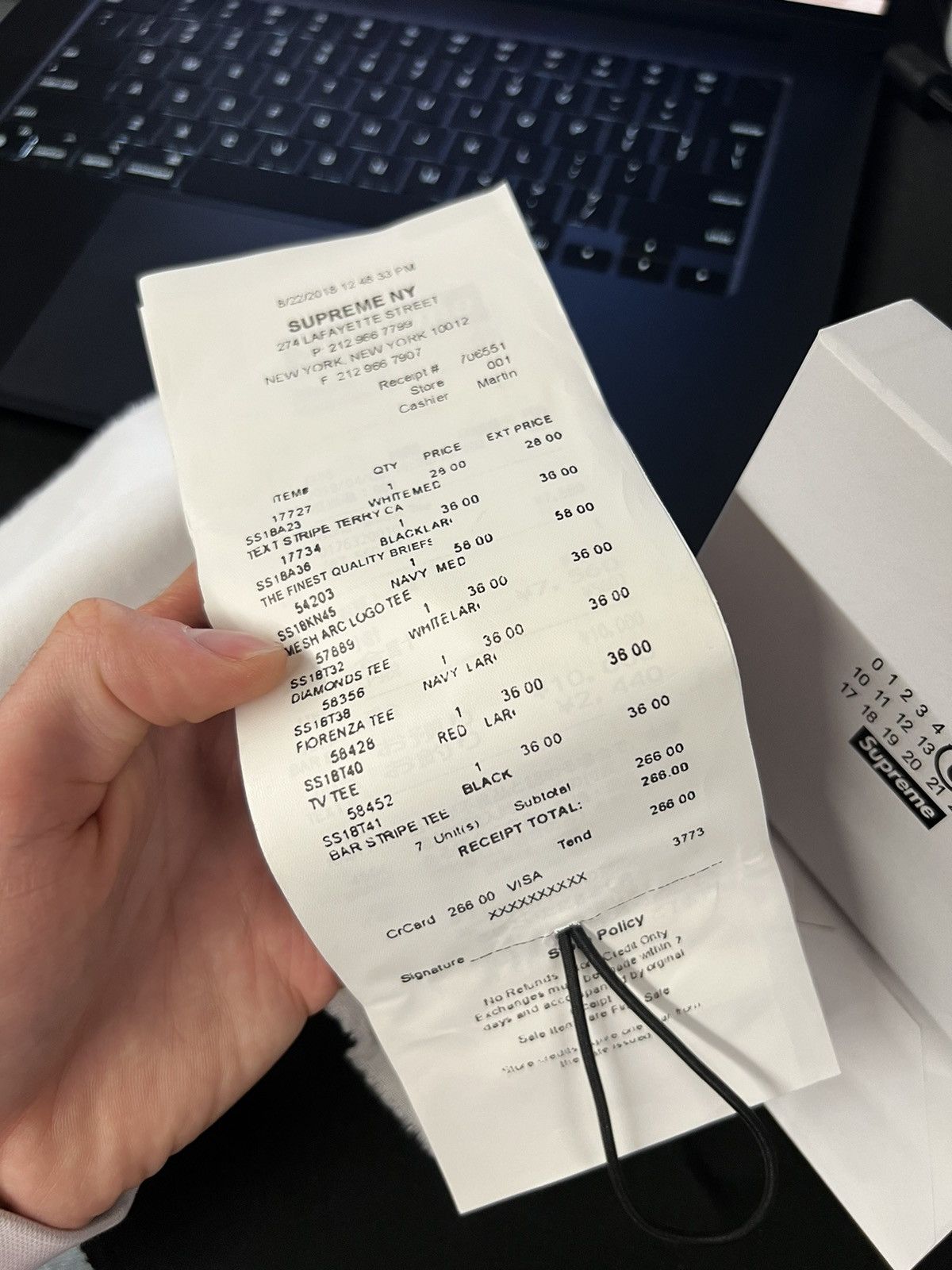 Supreme MM6 Maison Margiela Receipt Wallet Multicolor Supreme MM6 Maison Margiela Receipt Wallet Multicolor