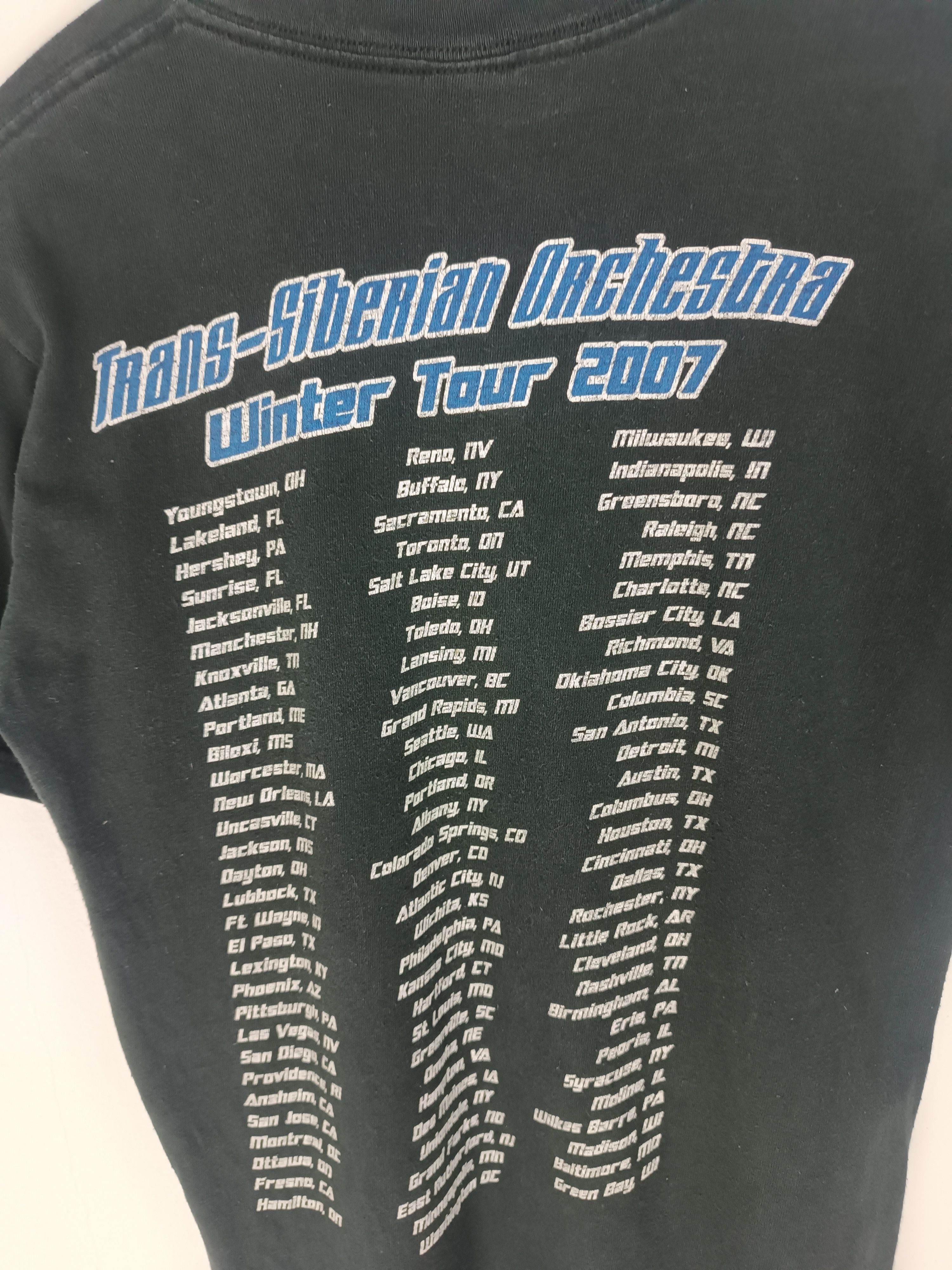 Band Tees VINTAGE '07 TRANS-SIBERIAN ORCHESTRA testament creed nirvana Size US S / EU 44-46 / 1 - 15 Thumbnail