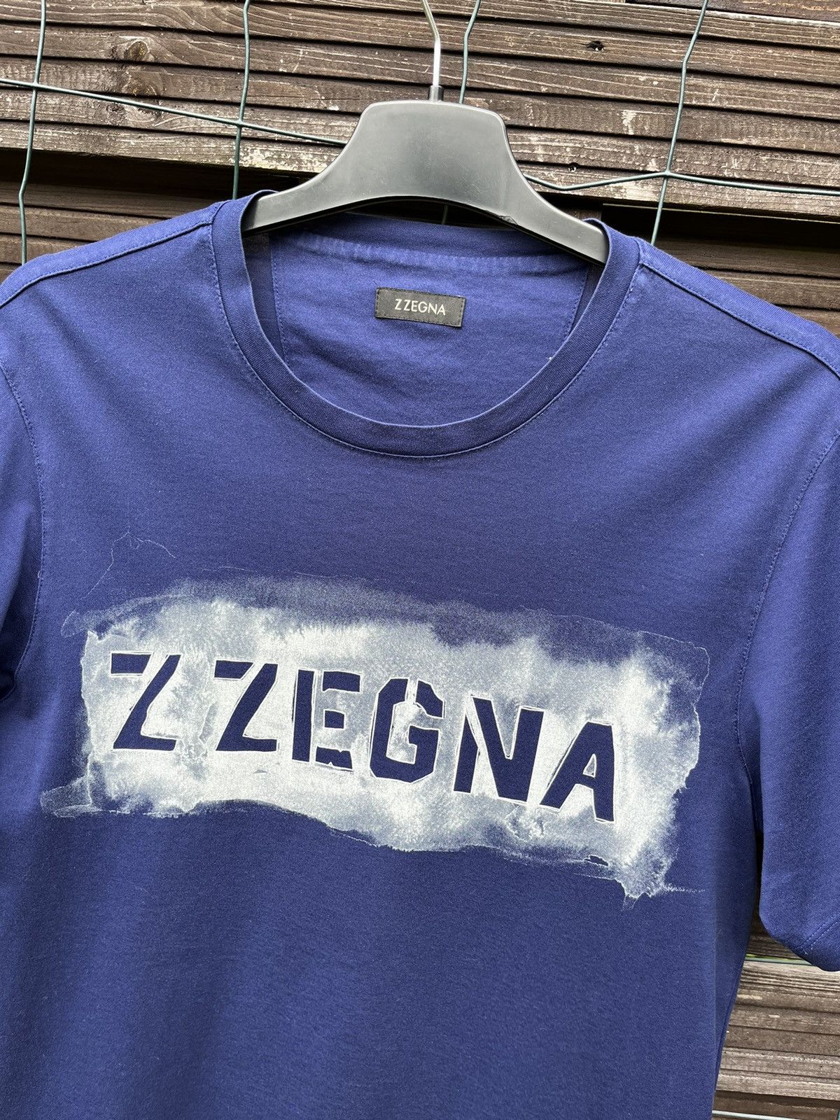 Ermenegildo Zegna 🔵 Z ZEGNA BIG LOGO LUXURY HYPE T SHIRT Y2K TEE Size US S / EU 44-46 / 1 - 5 Thumbnail