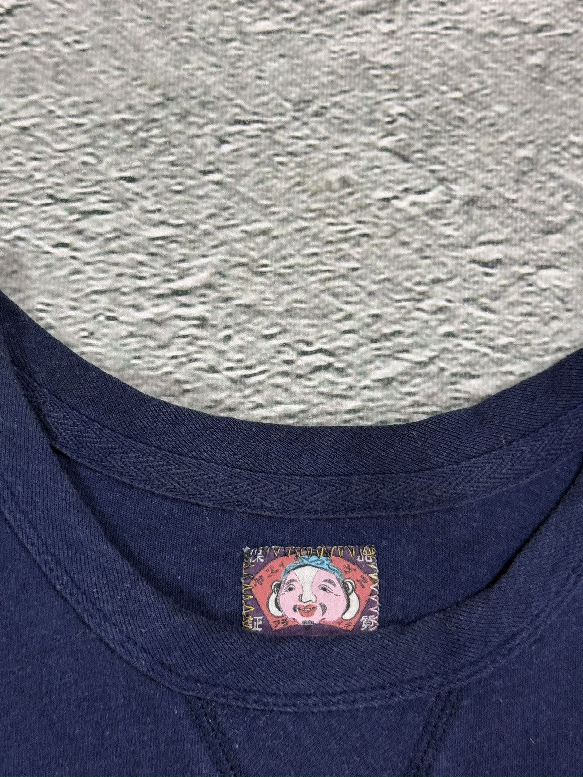Evisu Evisu t-shirt vintage big logo studded navy seagull Size US XL / EU 56 / 4 - 4 Thumbnail