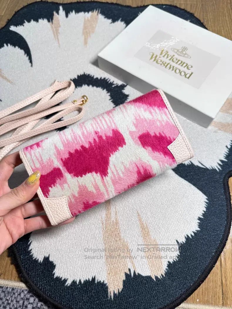 Vivienne Westwood Vivienne Westwood size os Pink Horsehair Bag Multi-Way Carr Size ONE SIZE - 6 Thumbnail