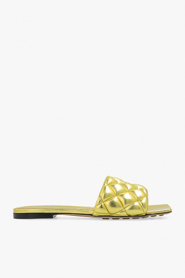 Bottega Veneta o1n1vont1124 Padded Metallic Flats in Gold Size US 6.5 / IT 36.5 - 1 Thumbnail