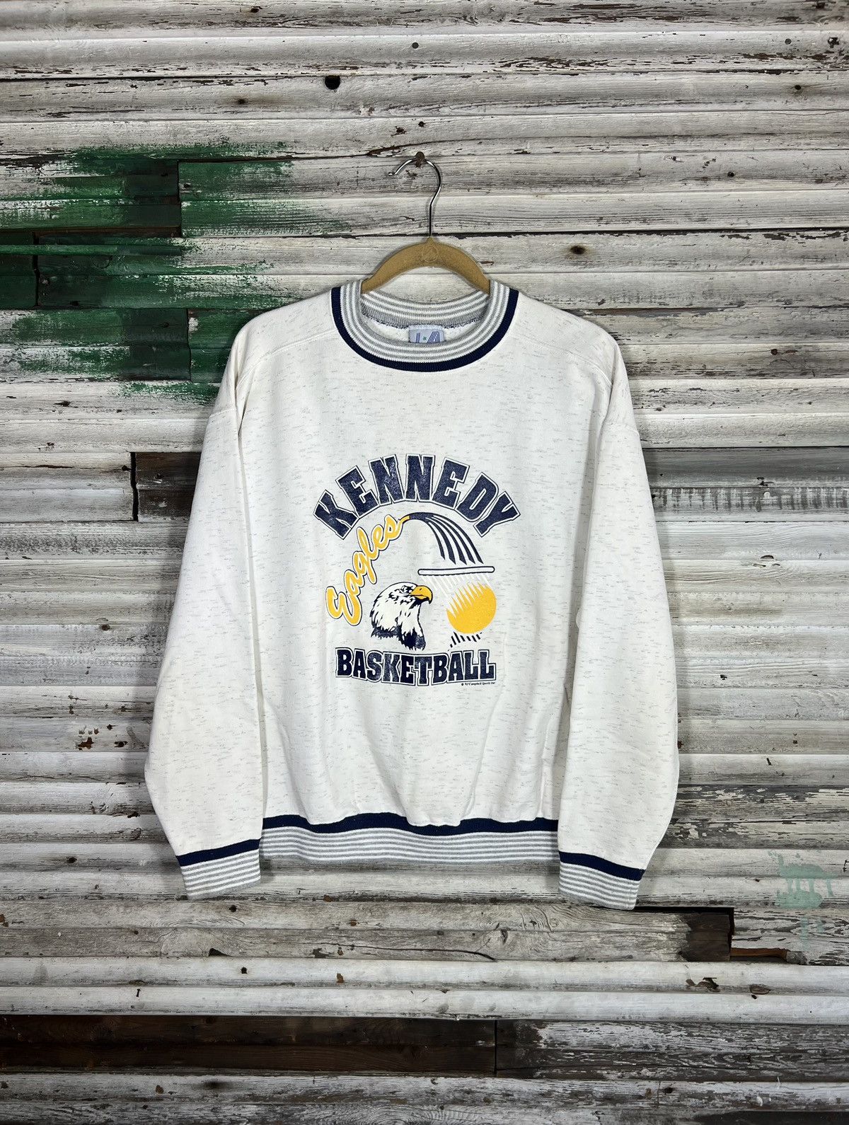 Vintage Vintage 1990s Sweatshirt Size US L / EU 52-54 / 3 - 1 Thumbnail