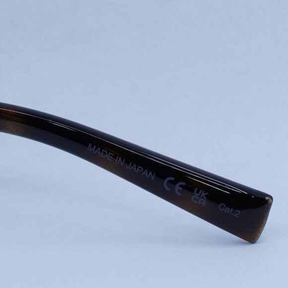 Saint Laurent Paris Saint Laurent SL707 002 Sunglasses Gold/Havana Round Frame Size ONE SIZE - 8 Thumbnail