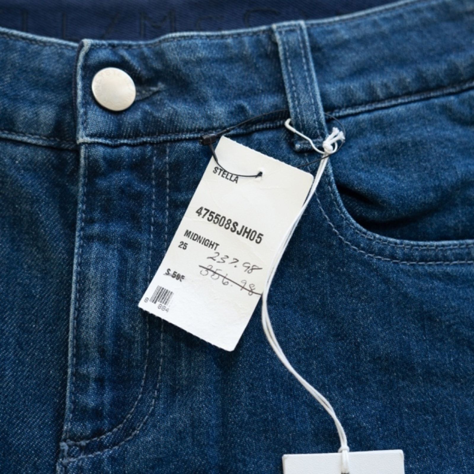 Stella McCartney Stella McCartney. Blue Star Print Denim Flared Jeans. Size 25" / US 0 / IT 36 - 8 Thumbnail