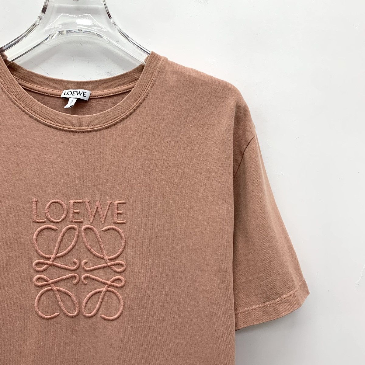 Loewe Loewe Pink Logo Embroidered Short Sleeve T-shirt K26WX Size XS / US 0-2 / IT 36-38 - 3 Thumbnail