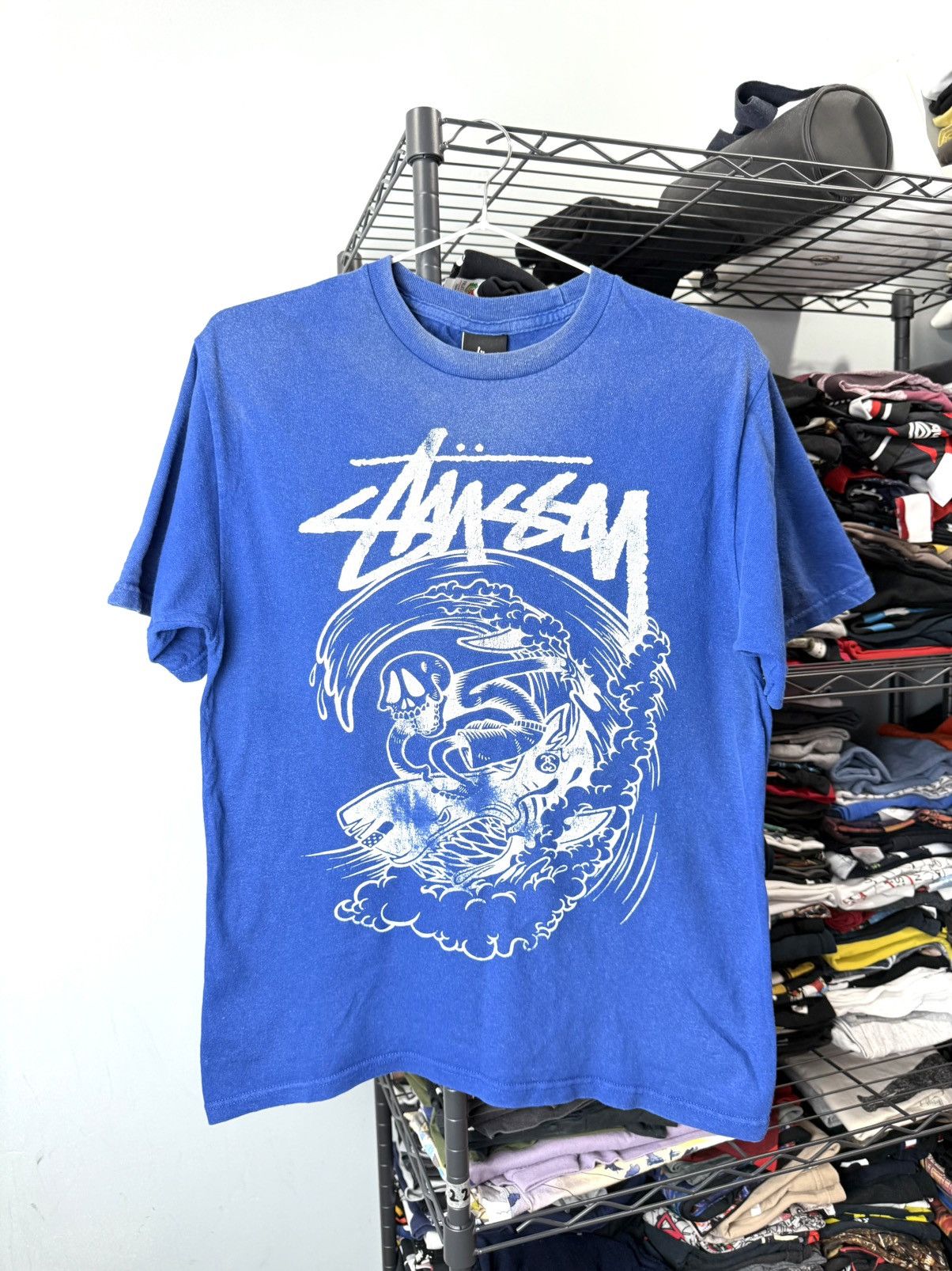 Stussy Vintage Stussy Skull Bones T Shirt Size US S / EU 44-46 / 1 - 1 Thumbnail