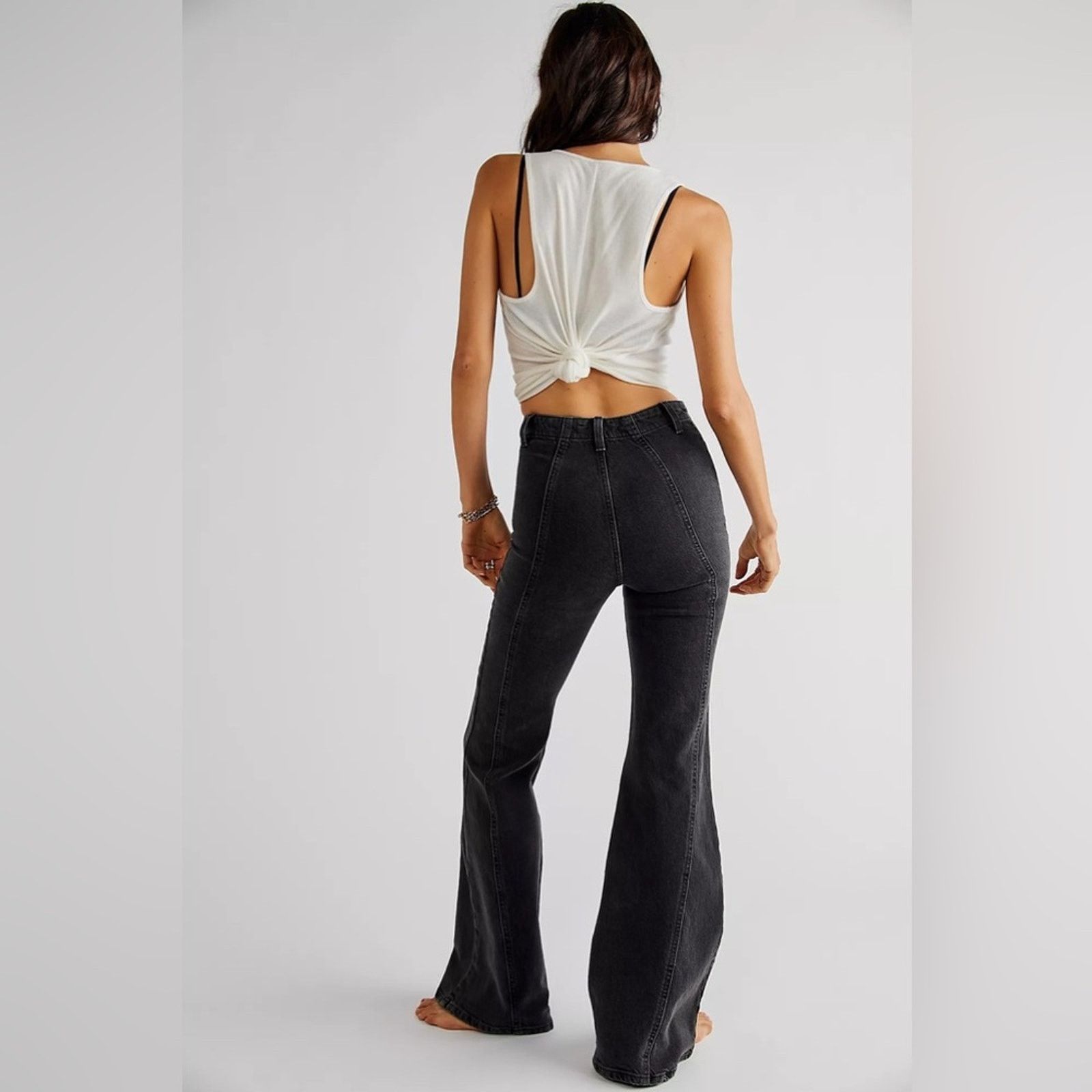 Free People 🎉LAST‎ PIECE🎉 FREE PEOPLE Florence Flare Jeans Size 31" - 4 Thumbnail