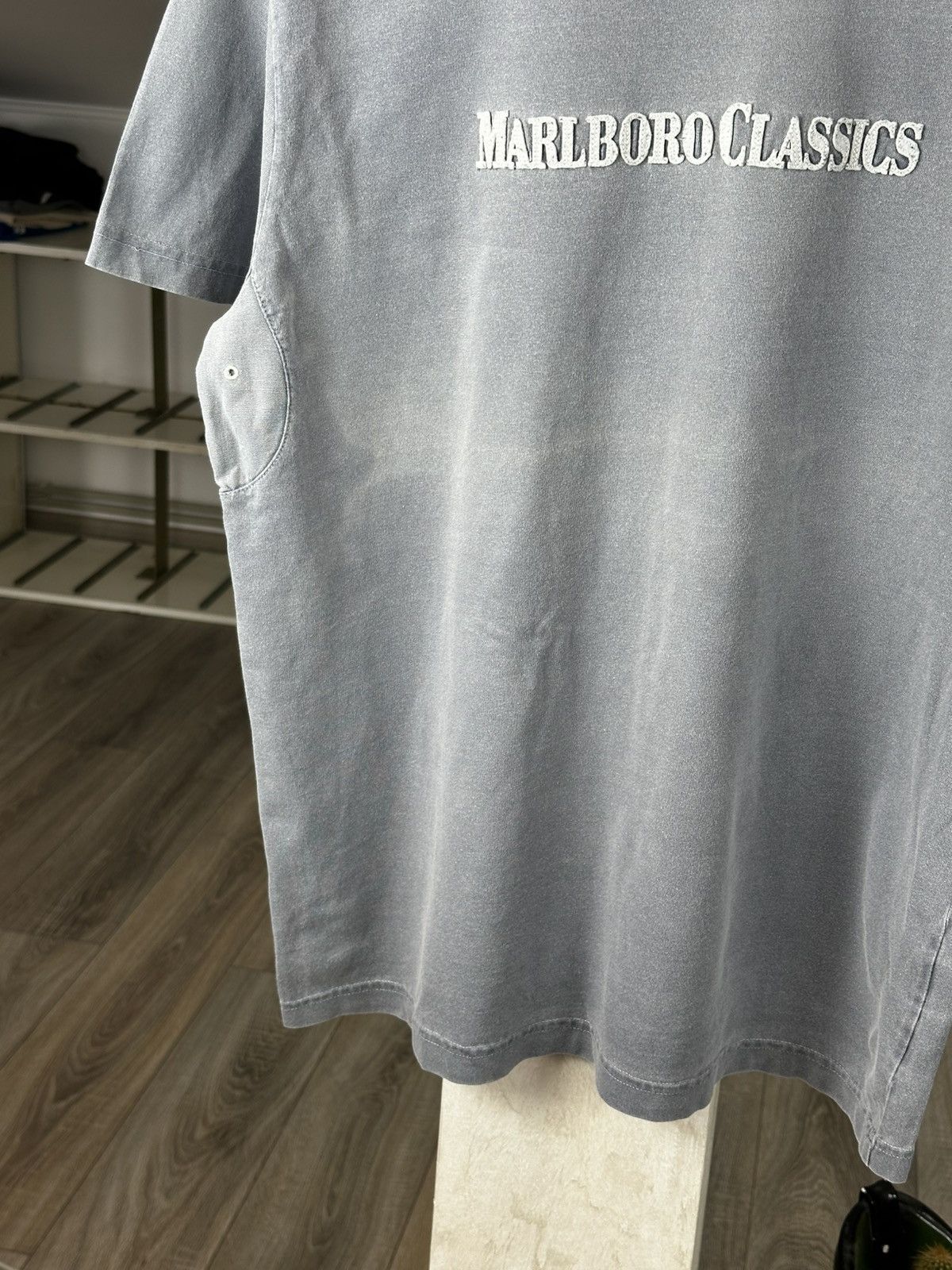Marlboro Classics Marlboro Classics Faded Blue Tee Shirt L Men's Size US L / EU 52-54 / 3 - 4 Thumbnail
