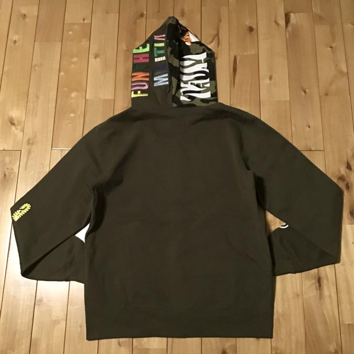Bape BAPE Tiger full zip hoodie olive × 1st camo green APE Size US L / EU 52-54 / 3 - 2 Thumbnail