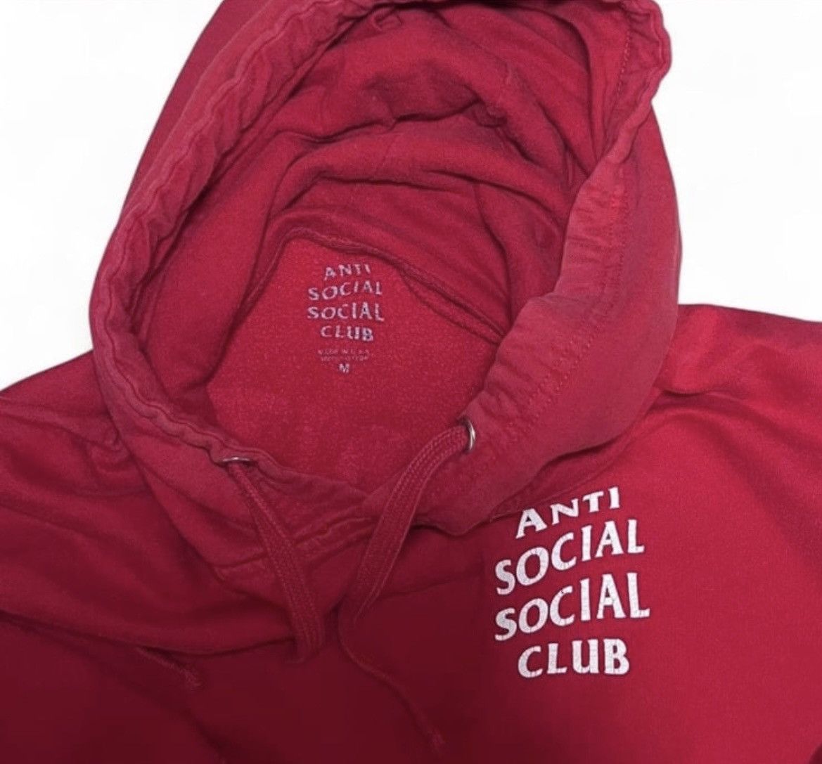 Anti Social Social Club Anti Social Social Club Red Hoodie Size US M / EU 48-50 / 2 - 3 Thumbnail