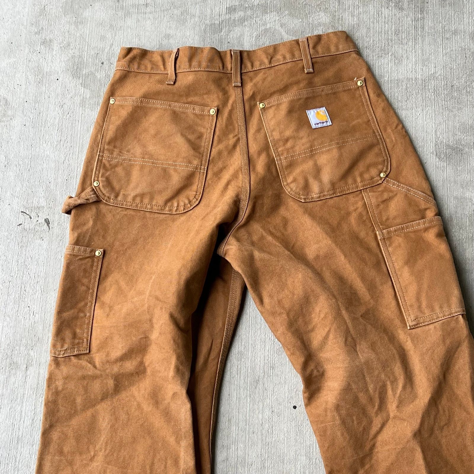 Carhartt × Vintage Carhartt brown double knee work wear carpenter pants Size US 32 / EU 48 - 6 Thumbnail